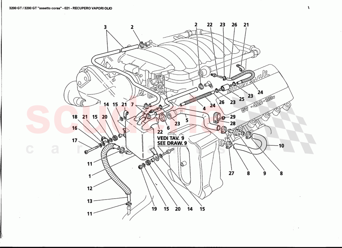 OIL VAPOUR RECOVERY of Maserati Maserati 3200 GT / Assetto Corsa