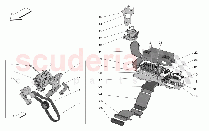 ENERGY GENERATION AND ACCUMULATION of Maserati Maserati Grecale Modena Automatic 2.0 T4 4WD 250HP MHEV