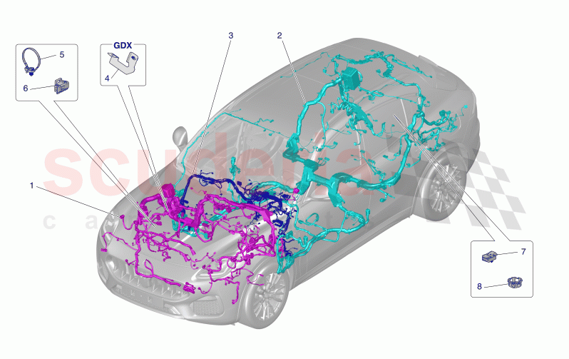 MAIN WIRING of Maserati Maserati Grecale Modena Automatic 2.0 T4 4WD 250HP MHEV