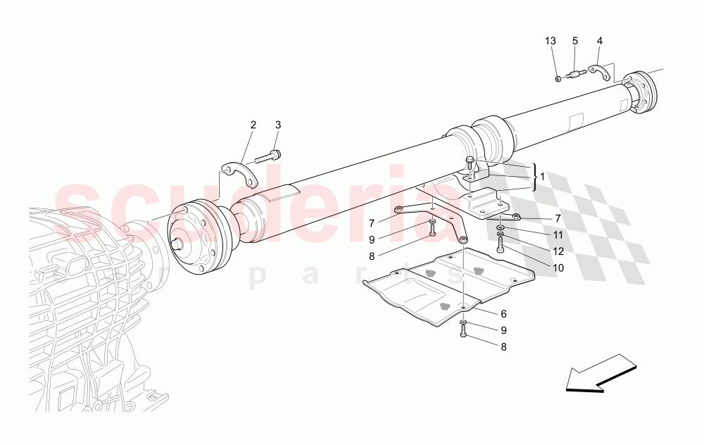 TRANSMISSION SHAFT of Maserati Maserati GranTurismo (2017+) Sport Auto