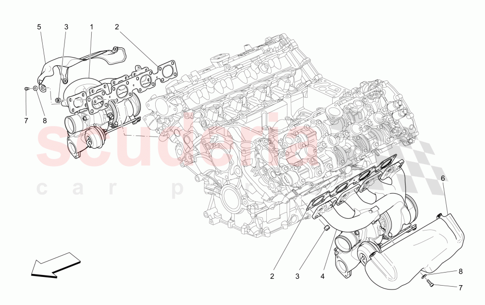 TURBOCHARGING SYSTEM: EQUIPMENTS of Maserati Maserati Quattroporte (2013+) GTS
