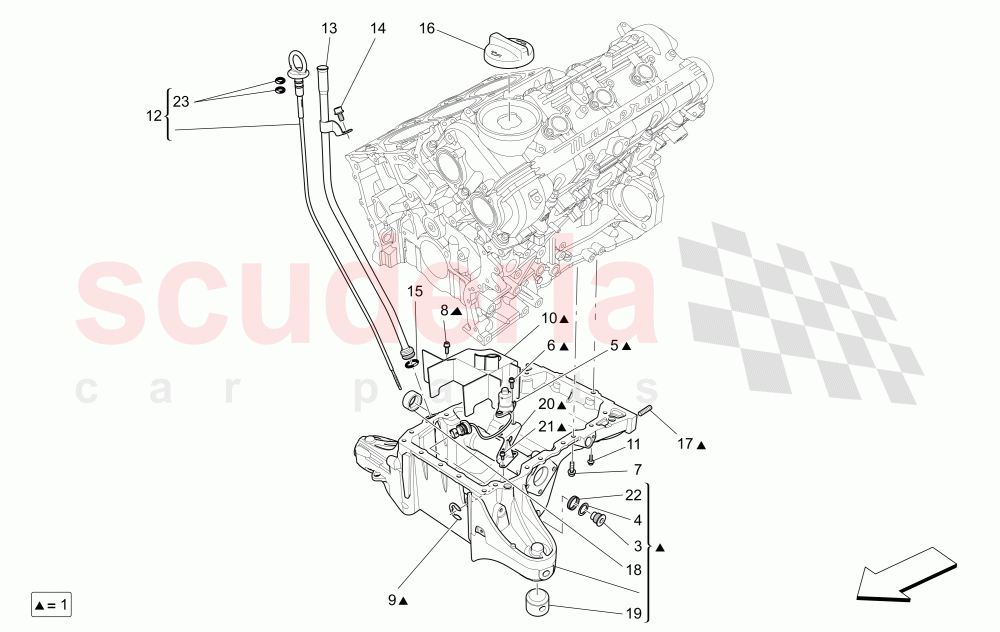 LUBRICATION SYSTEM: CIRCUIT AND COLLECTION of Maserati Maserati Levante (2017+)