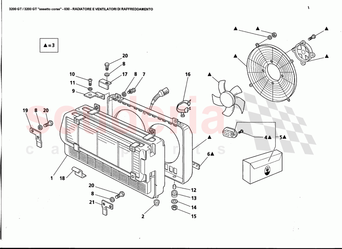 RADIATOR AND COOLING FANS of Maserati Maserati 3200 GT / Assetto Corsa