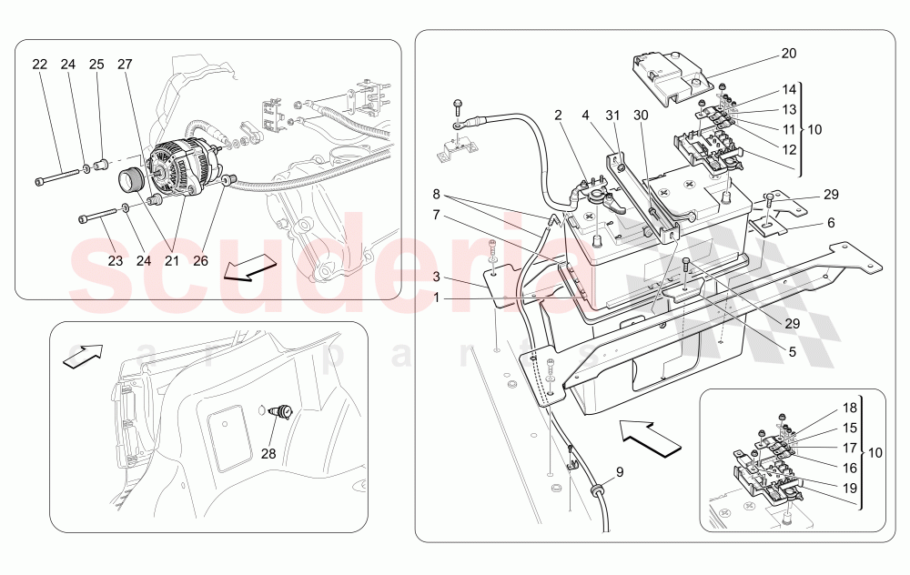 ENERGY GENERATION AND ACCUMULATION of Maserati Maserati GranTurismo (2007-2010) Auto