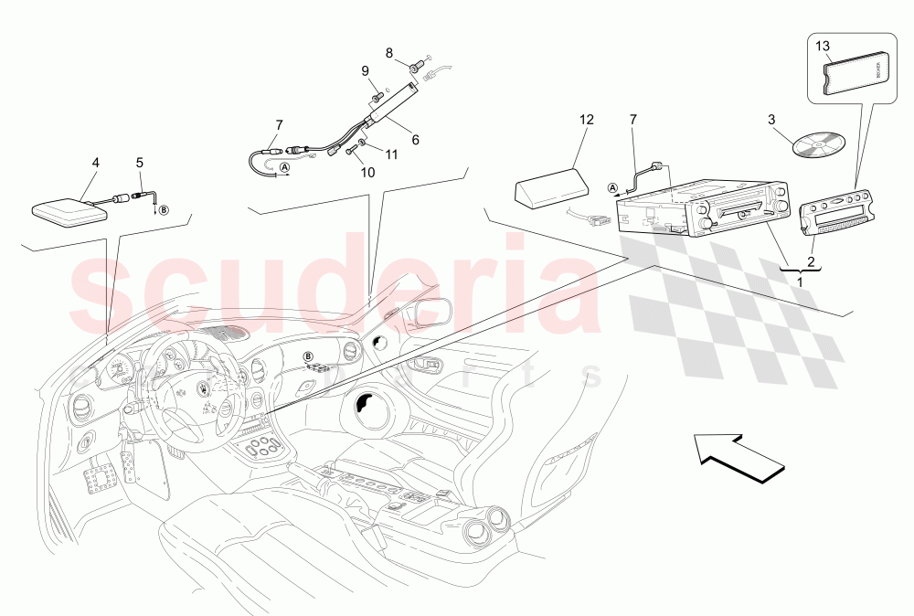 IT SYSTEM (Available with: "GranSport MC Victory" Version) of Maserati Maserati GranSport Coupe (2005-2007)