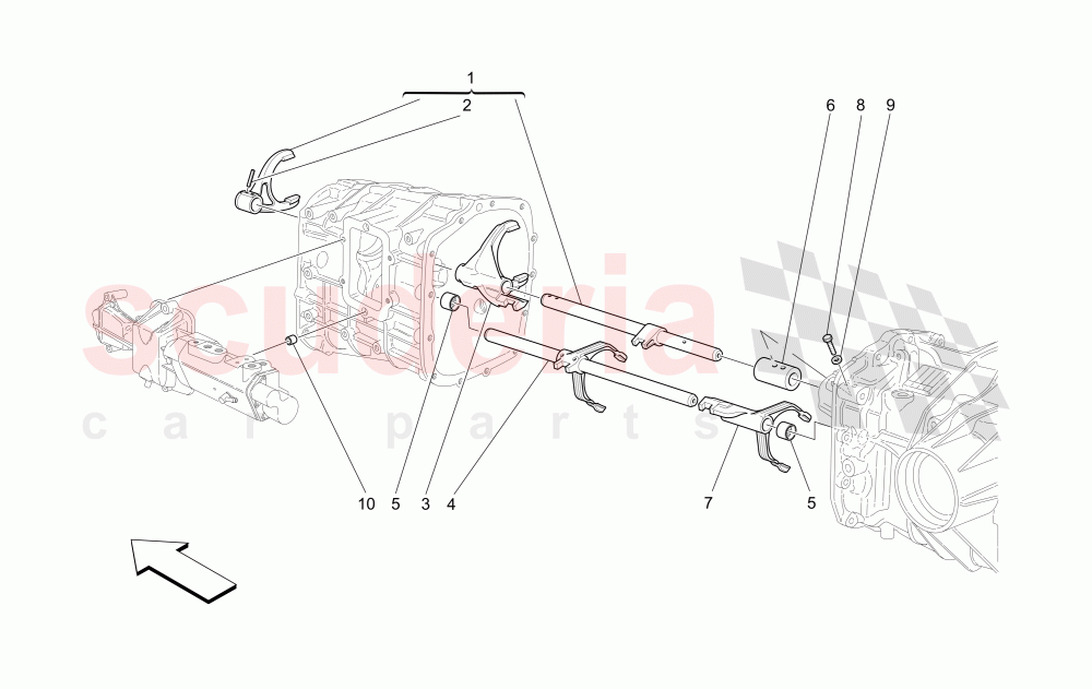 INNER CONTROLS (Available with: "Spyder 90th Anniversary" Version) of Maserati Maserati 4200 Spyder (2005-2007) CC