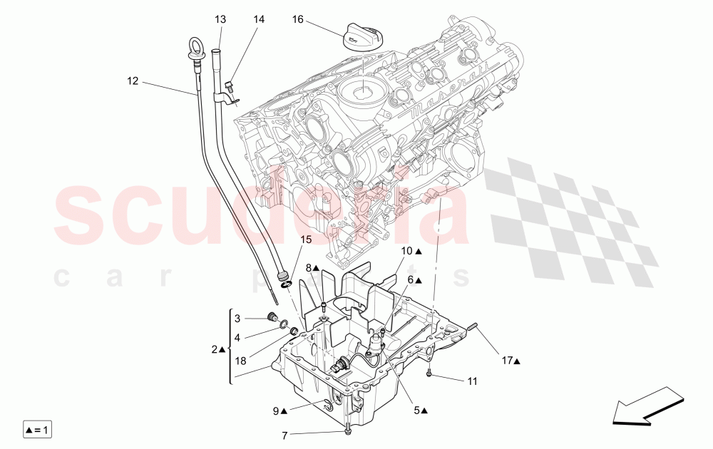 LUBRICATION SYSTEM: CIRCUIT AND COLLECTION of Maserati Maserati Ghibli (2014-2016) S