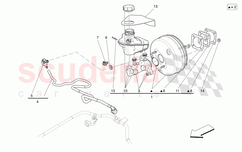 BRAKE SERVO SYSTEM of Maserati Maserati Levante Modena S Automatic 3.0 BT V6 4WD 430HP