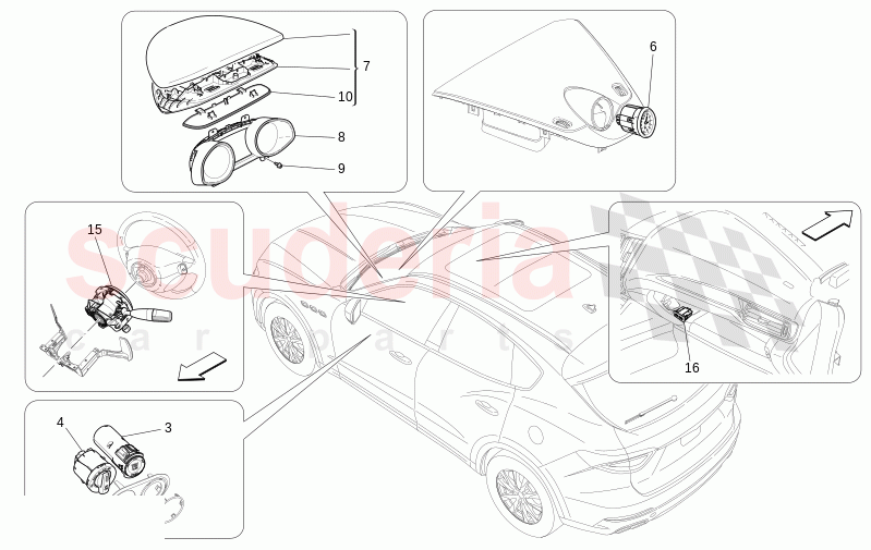 DASHBOARD DEVICES of Maserati Maserati Levante Modena S Automatic 3.0 BT V6 4WD 430HP