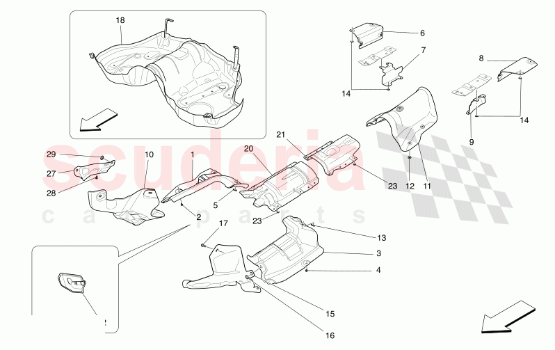 THERMAL INSULATING PANELS of Maserati Maserati Levante Modena Automatic 3.0 BT V6 4WD 350HP
