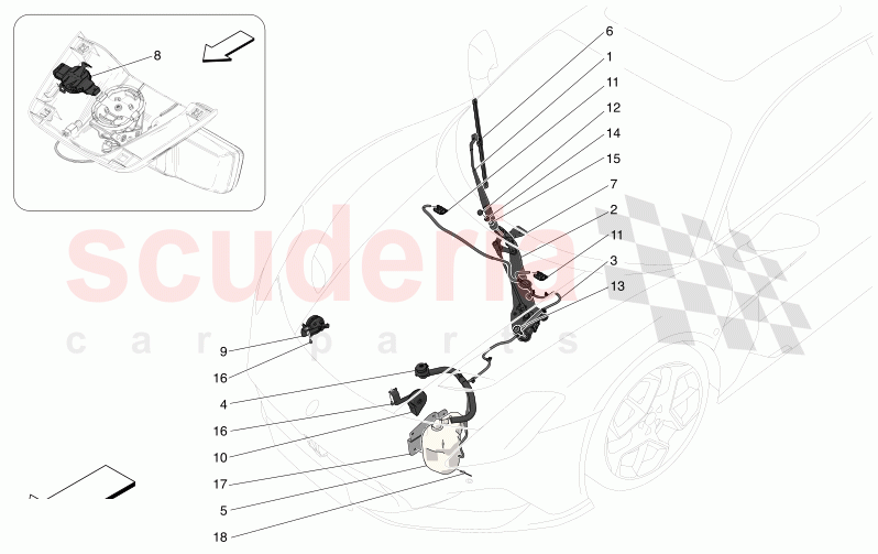 EXTERNAL VEHICLE DEVICES of Maserati Maserati MC20 GT2 Stradale  Automatic 3.0 BT V6 2WD 630HP - 640HP