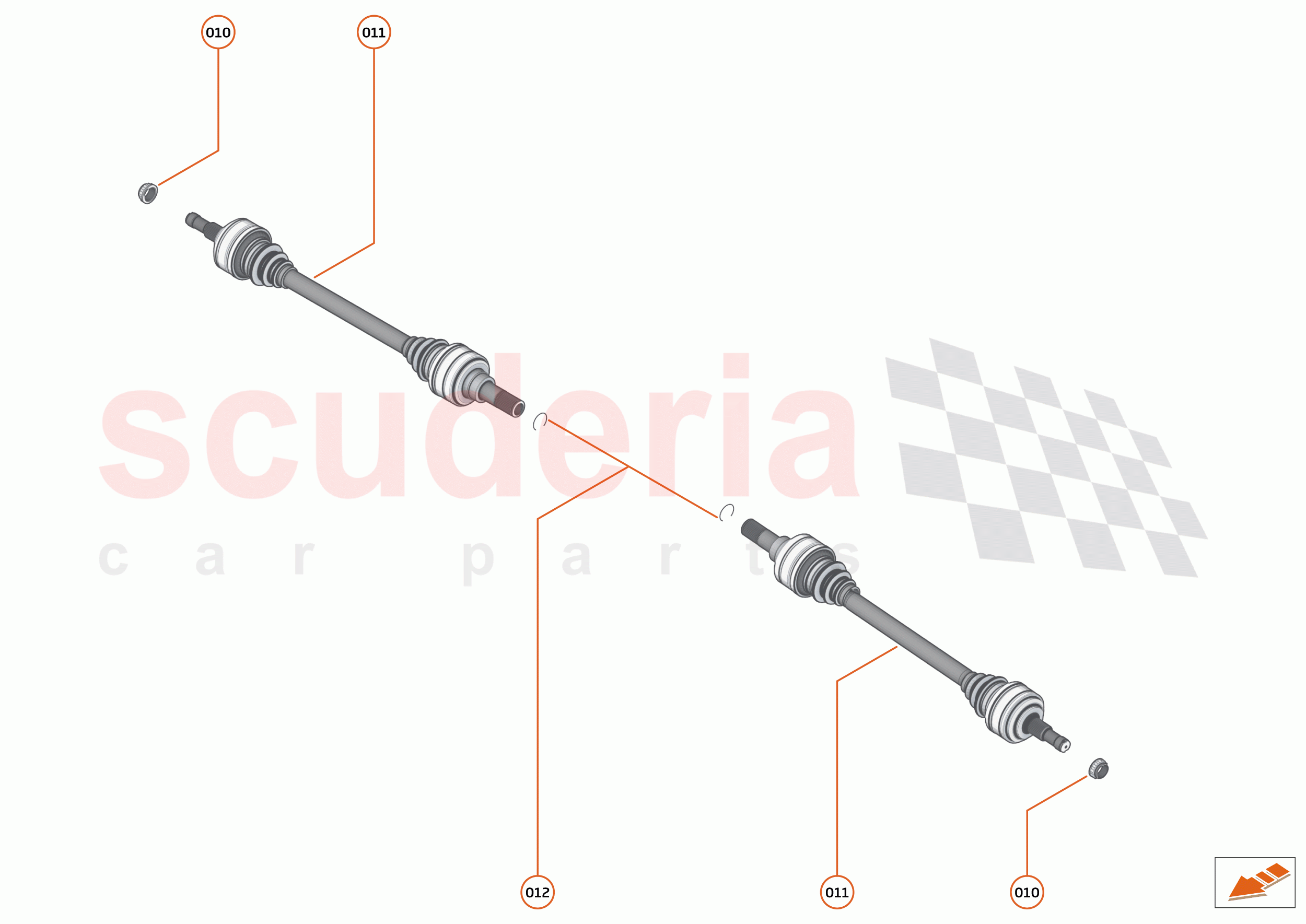 42 - DRIVESHAFTS - 42.1 - DRIVESHAFTS - REAR AXLE of McLaren McLaren 765LT Spider