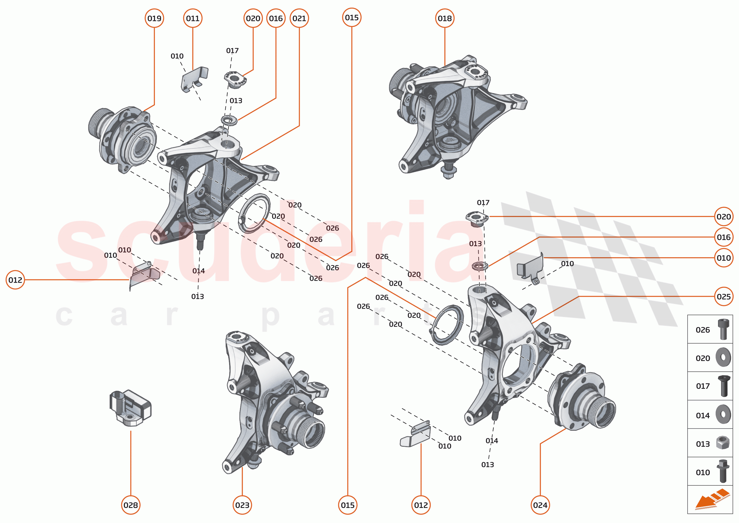 17 - SUSPENSION - 17.5 - UPRIGHTS REAR of McLaren McLaren Senna