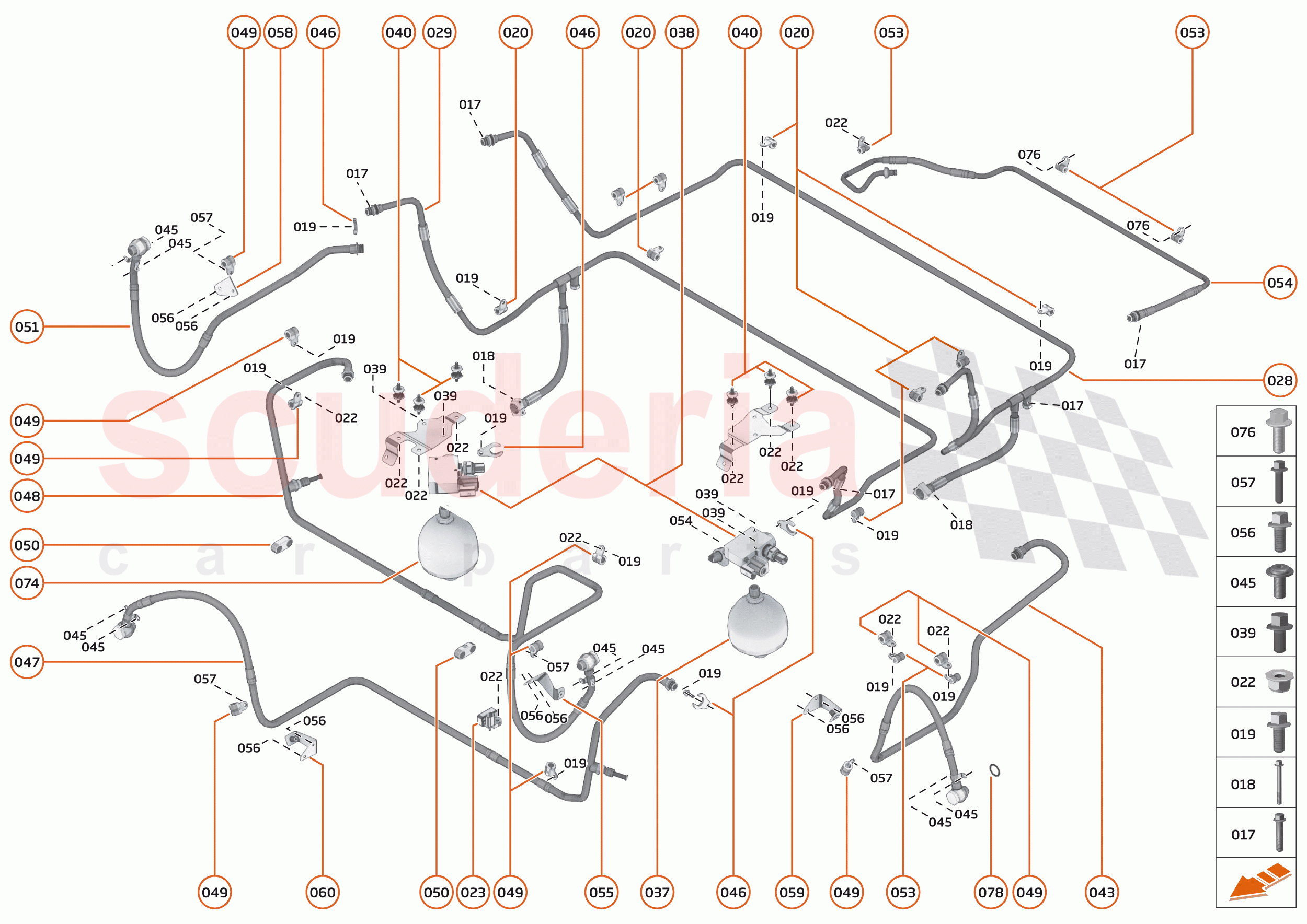 17 - SUSPENSION - 17.10 - SUSPENSION FLUID SYSTEMS - REAR of McLaren McLaren Senna