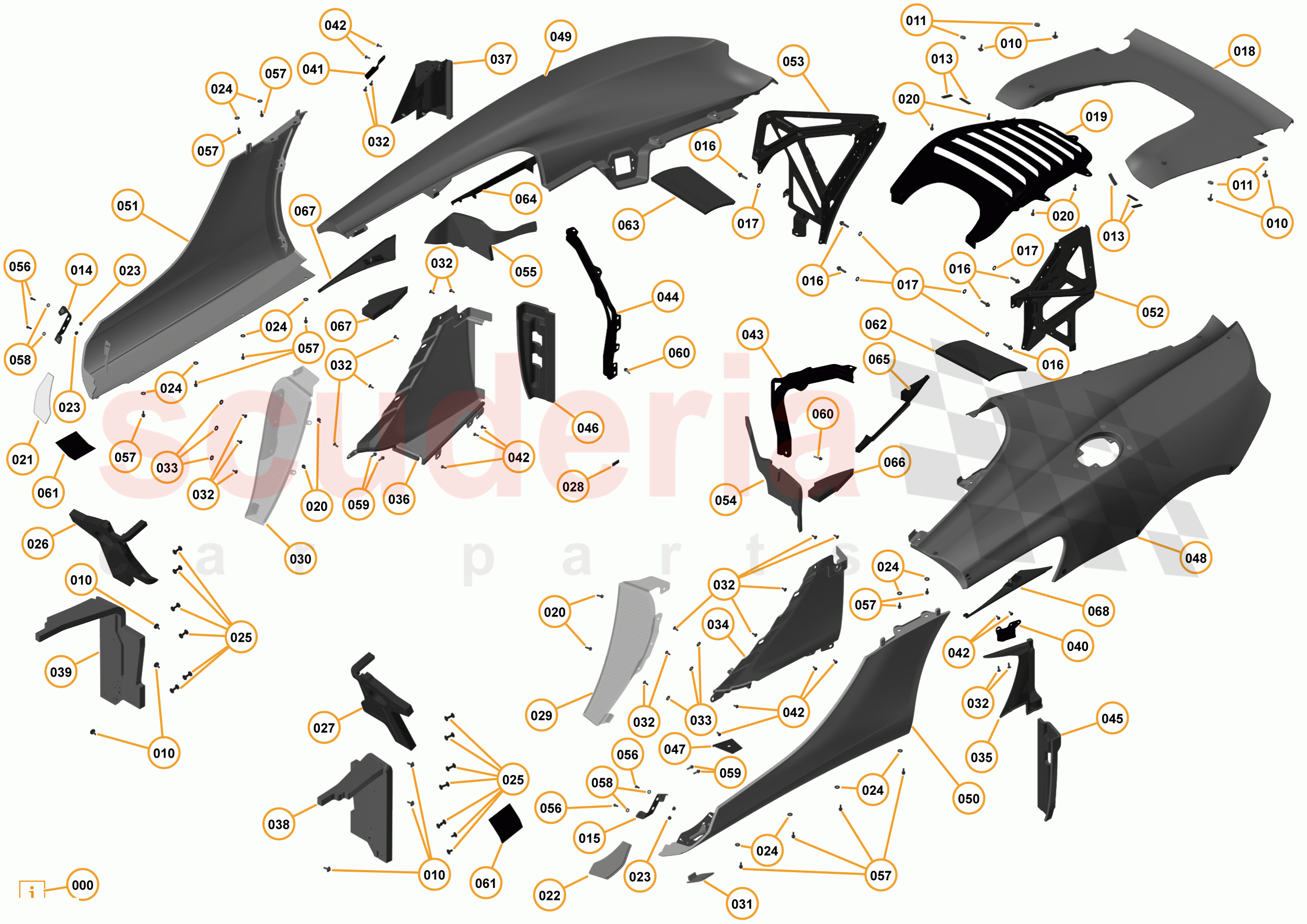 4 - A4 - PANELS, GLAZING, AND PAINT - 4.6 - 03 - REAR FENDERS - 625C & 650S of McLaren McLaren 12C Spider