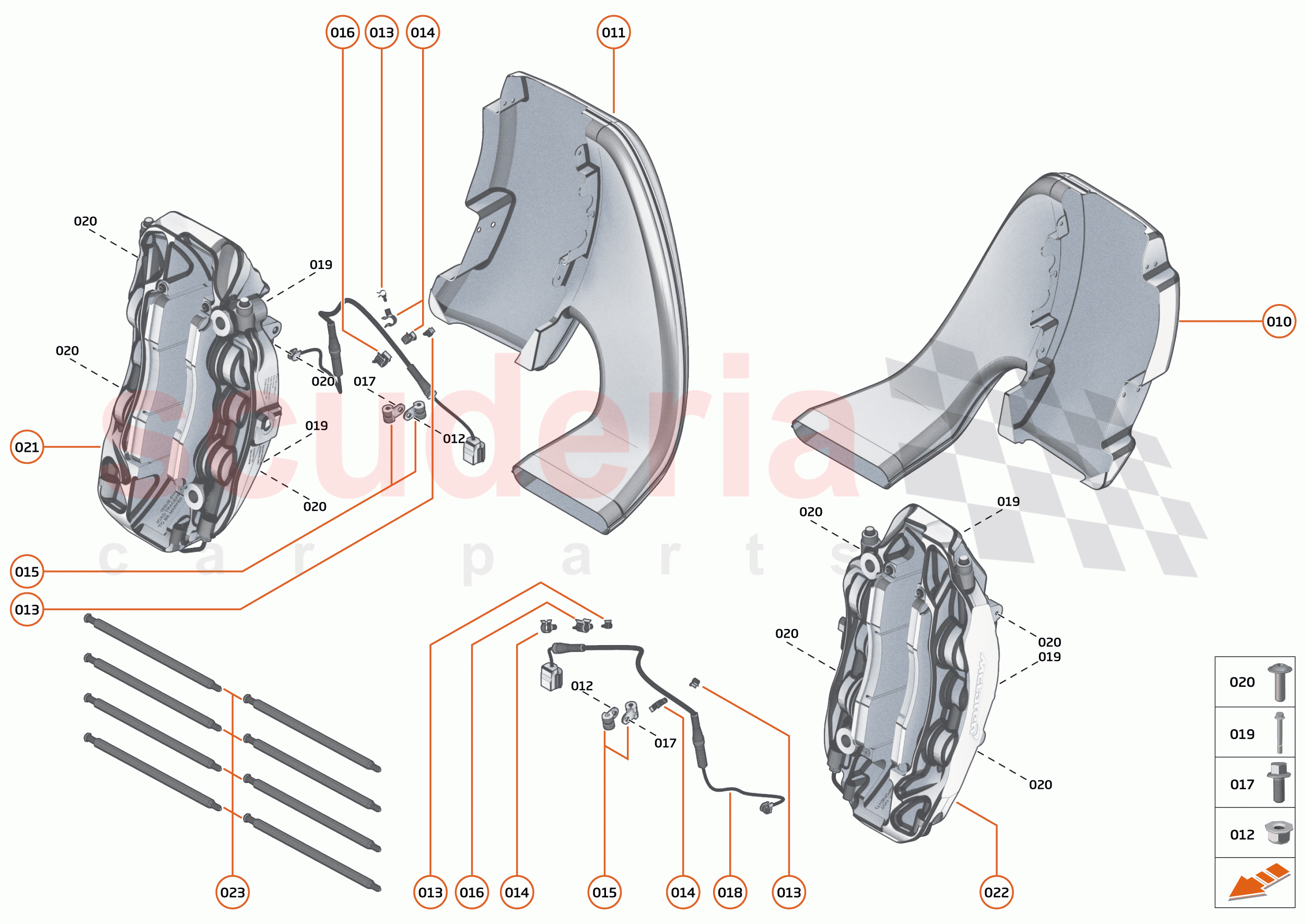 18 - BRAKES - 18.2 - BRAKE CALIPERS FRONT of McLaren McLaren Speedtail