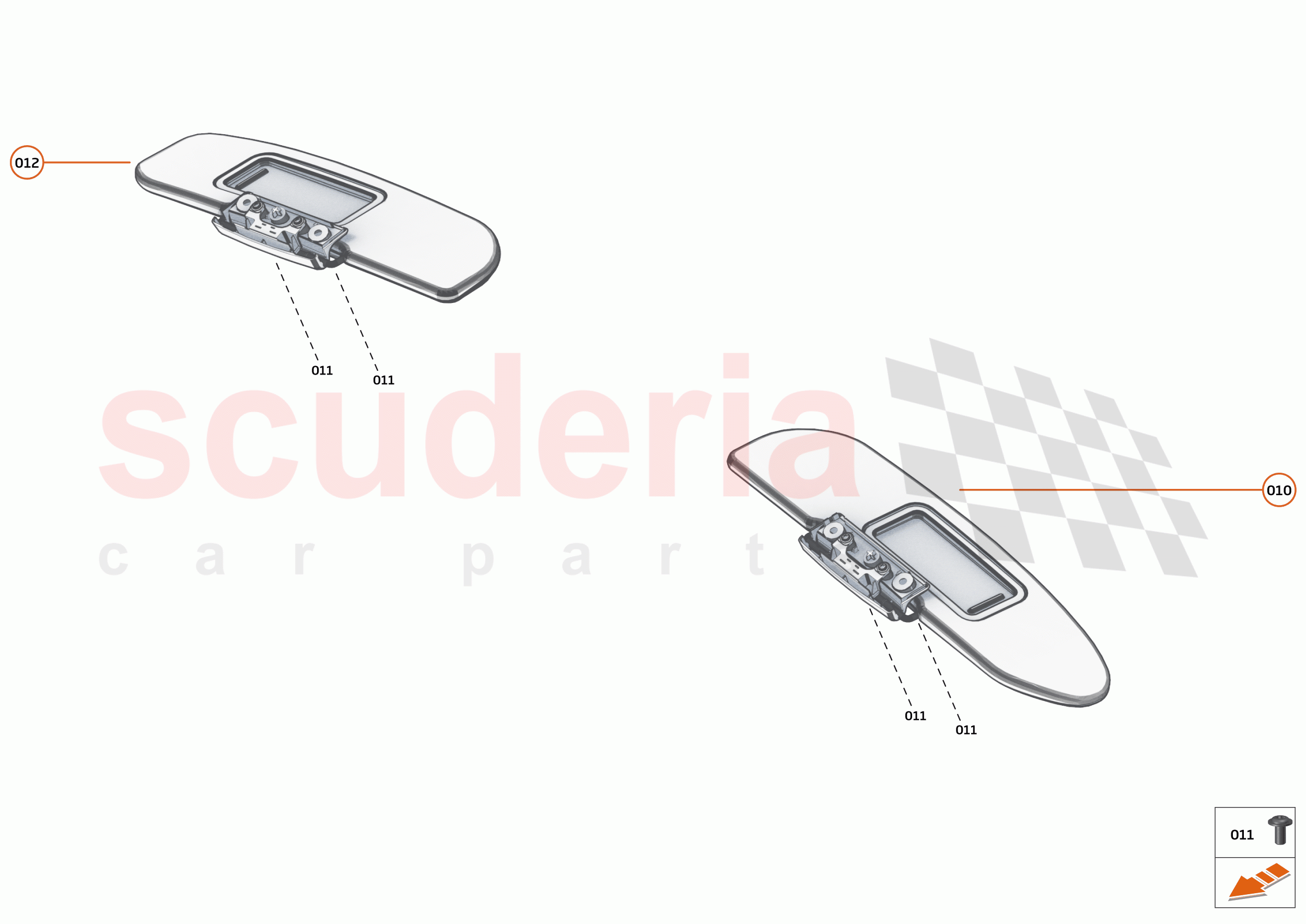 49 - INTERIOR SYSTEMS - 49.14 - SUNVISOR of McLaren McLaren 765LT Spider