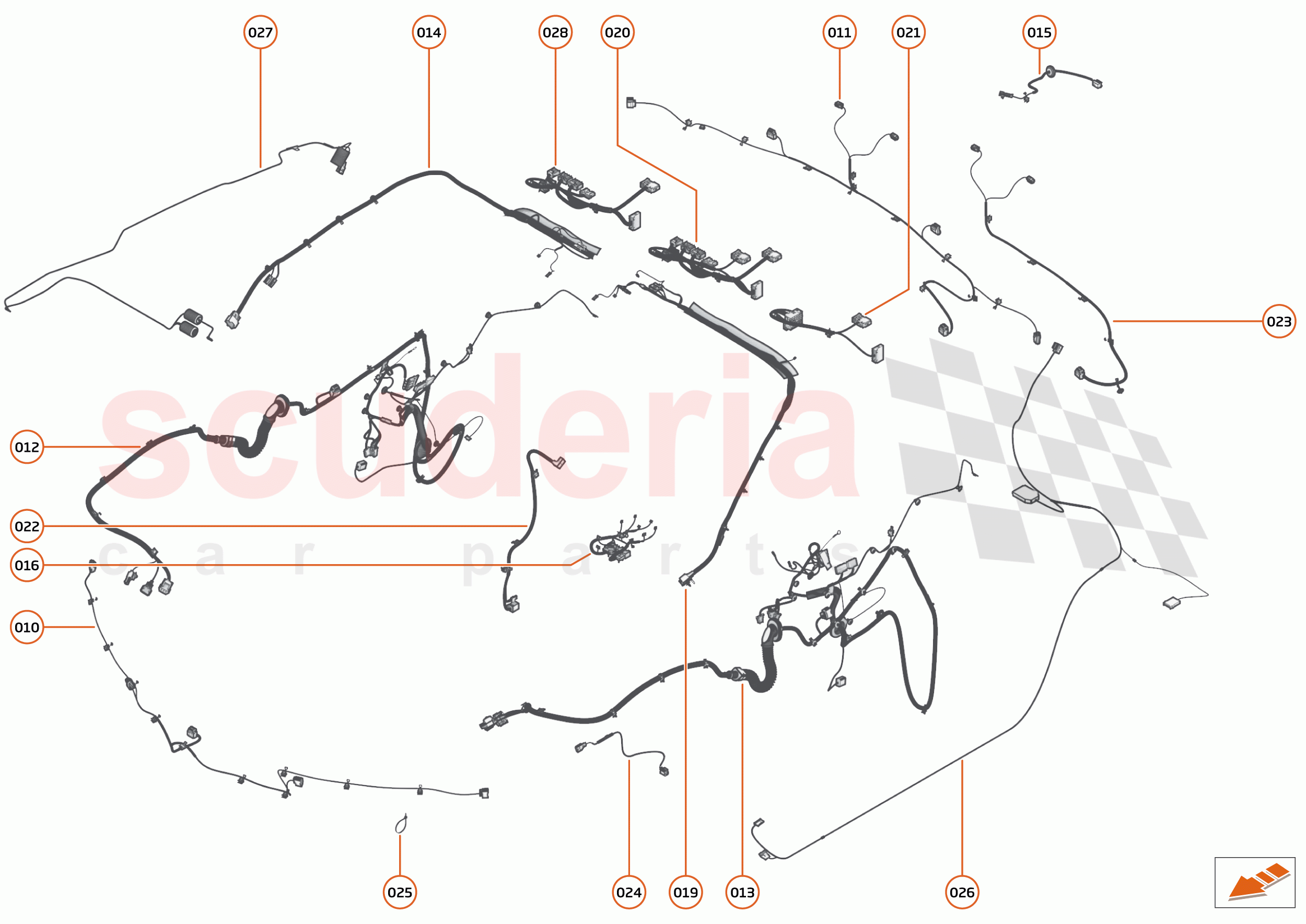 36 - WIRING HARNESS - 36.3 - NON-BODY WIRING HARNESS of McLaren McLaren GT