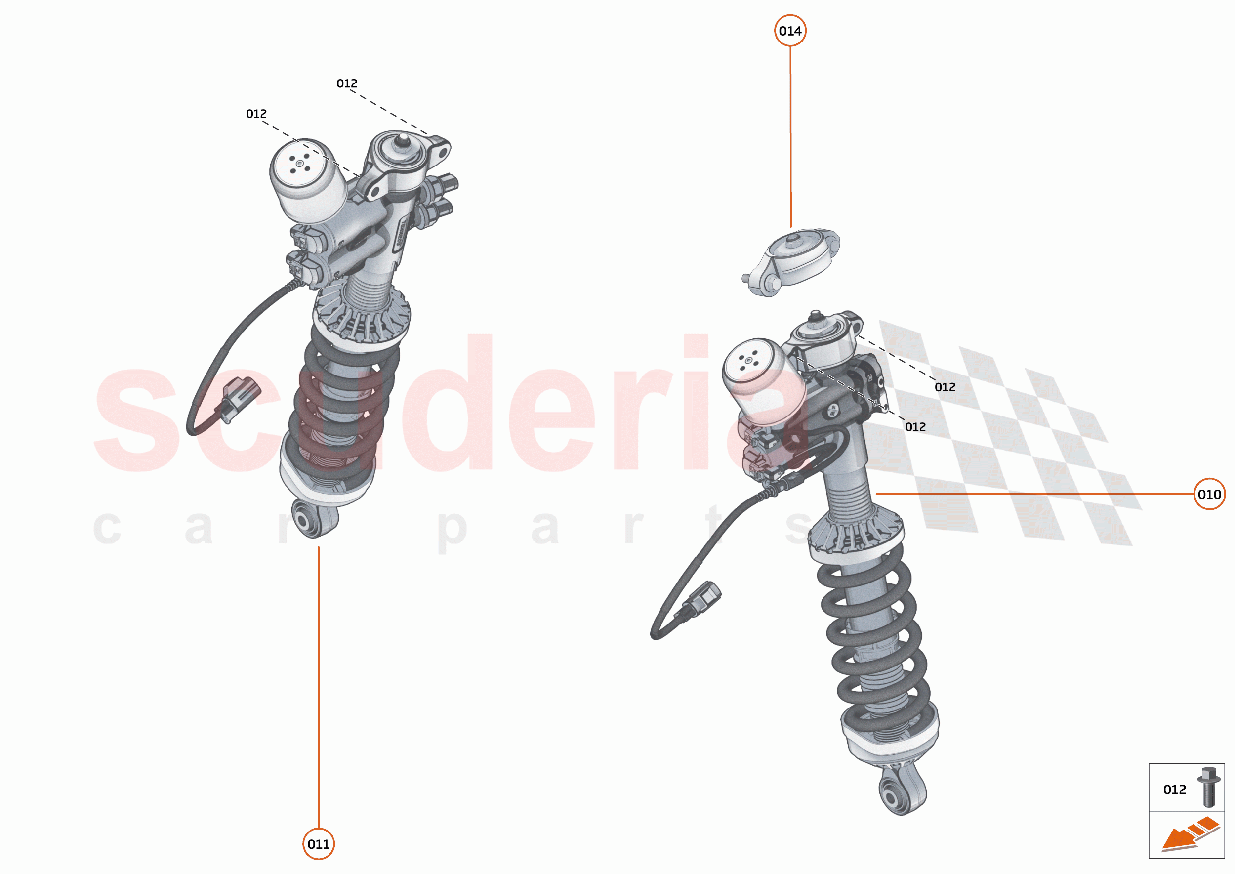 16 - SUSPENSION - 16.4 - DAMPER ACTUATOR ASSEMBLIES REAR of McLaren McLaren Elva