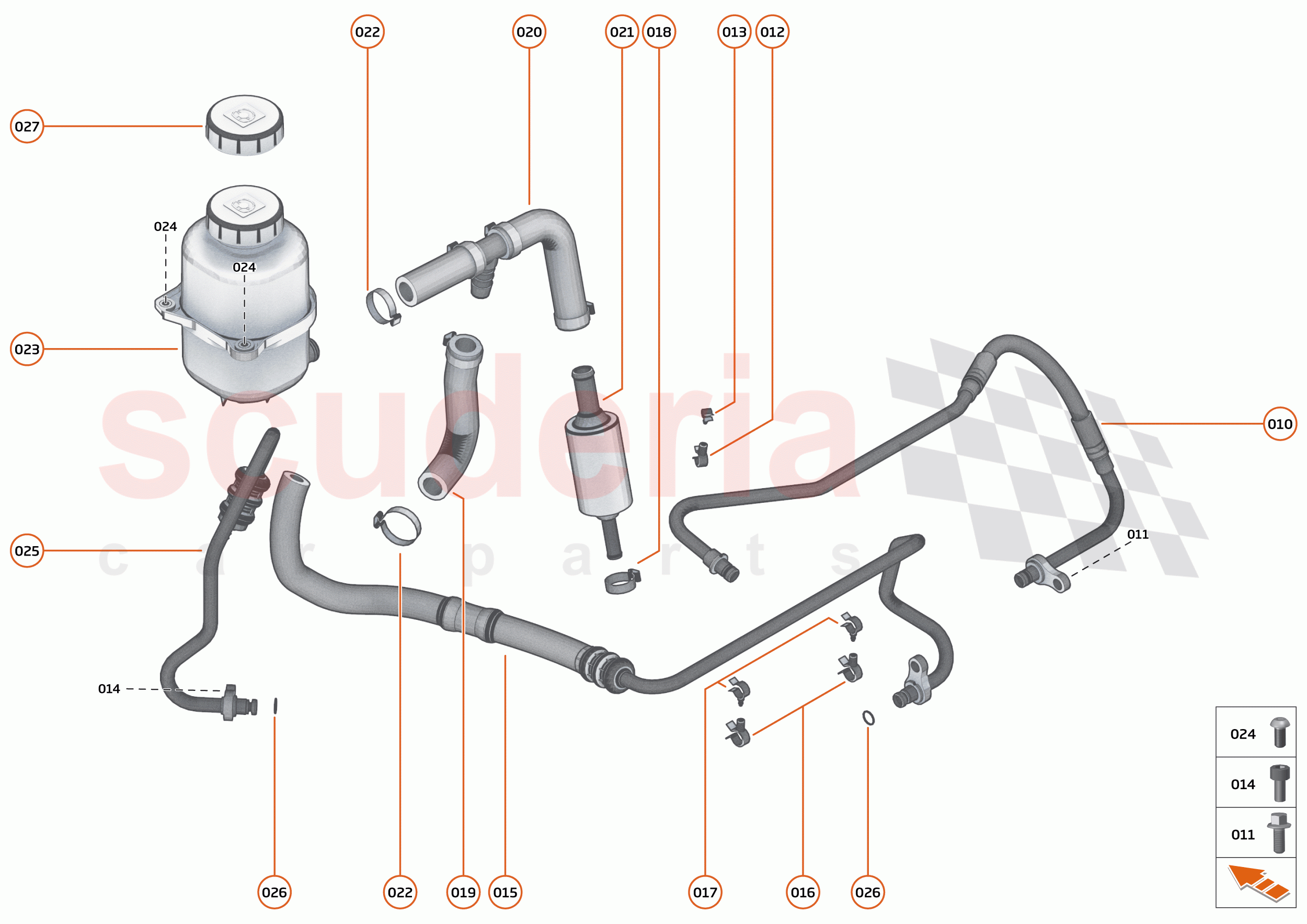 21 - STEERING - 21.1 - STEERING FLUID SYSTEM of McLaren McLaren Artura