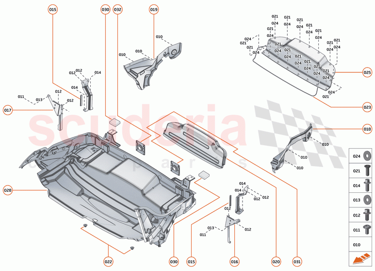 5 - PANELS - 5.4 - BULKHEAD of McLaren McLaren 600LT Spider