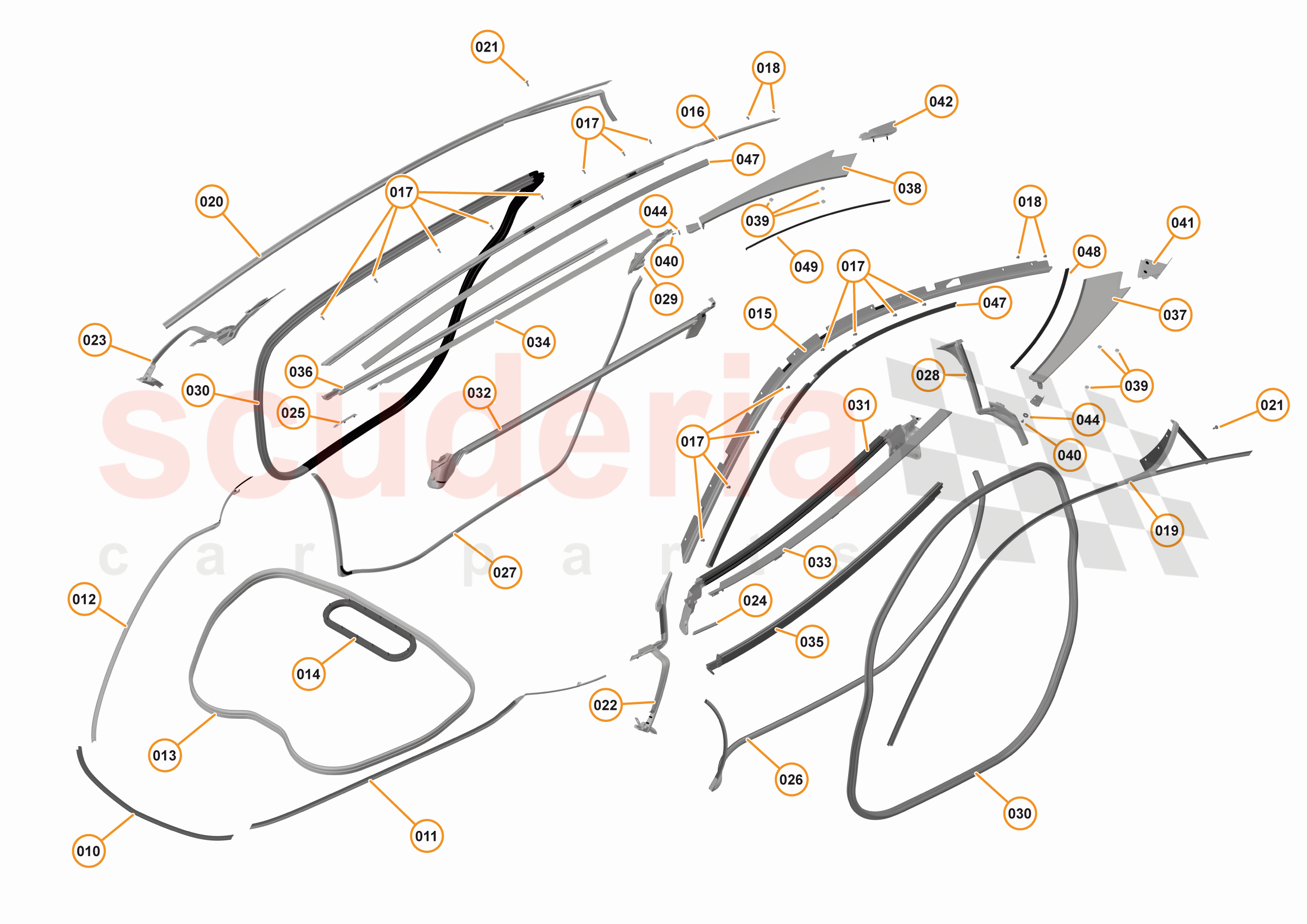 6 - CLOSURES - 6.11 - CLOSURE SEALS of McLaren McLaren 540C Coupe
