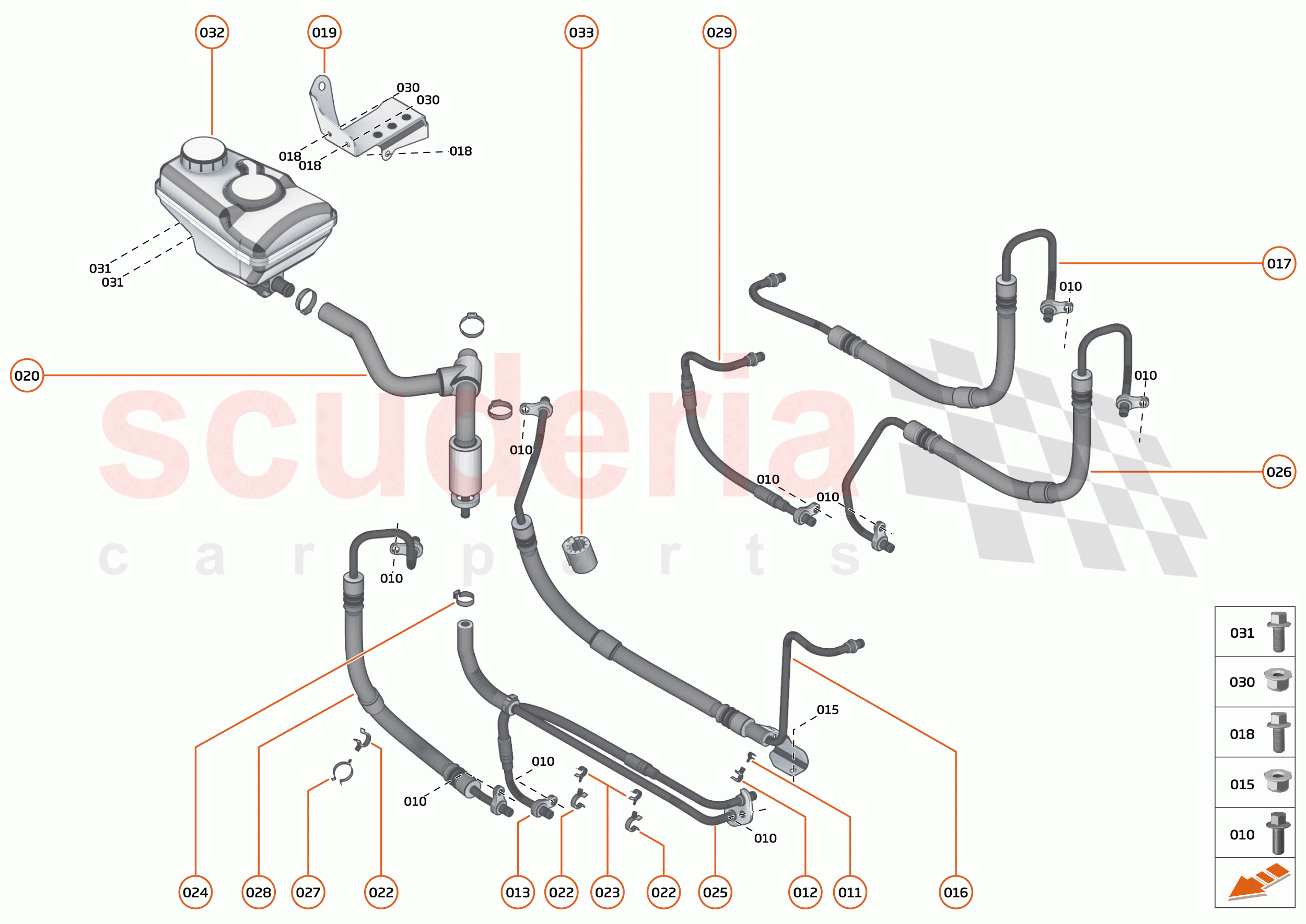 25 - STEERING - 25.1 - STEERING FLUID SYSTEM of McLaren McLaren 620R