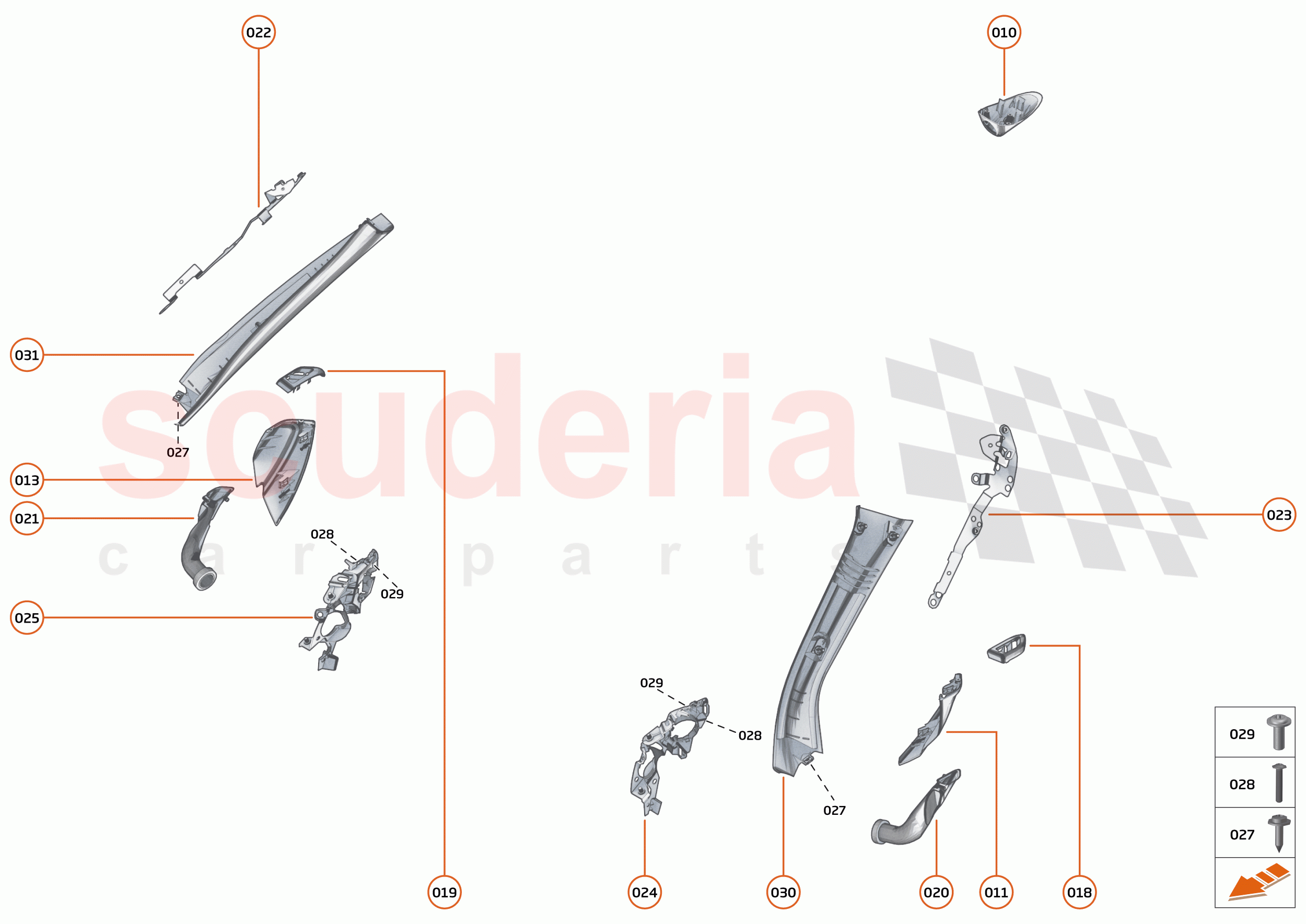 49 - INTERIOR SYSTEMS - 49.13 - UPPER TRIM of McLaren McLaren 765LT Spider