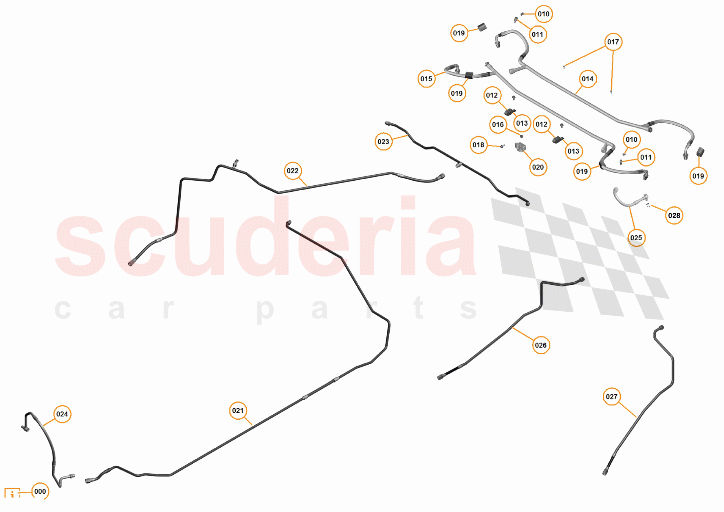 7 - B2 - REAR SUSPENSION - 7.3 - 04 - DAMPING REAR PIPES KINETIC H2 of McLaren McLaren 12C Coupe