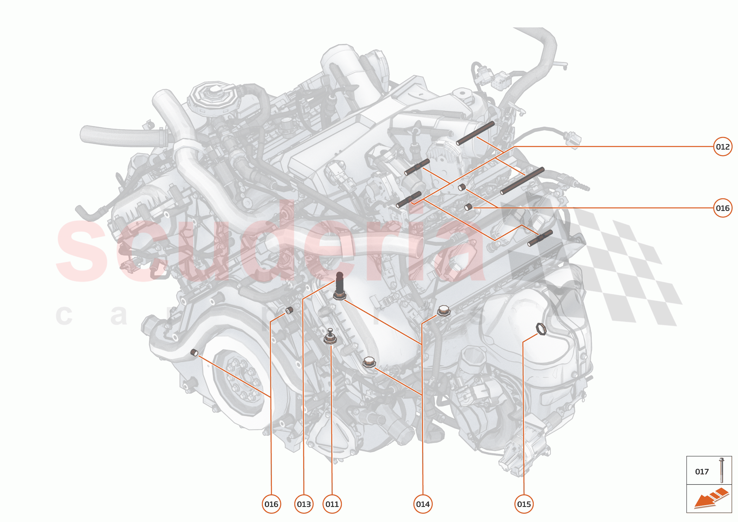 35 - ENGINE - 35.9 - POWER UNIT ASSEMBLY & CYLINDER BLOCK HARDWARE of McLaren McLaren 750S Spider