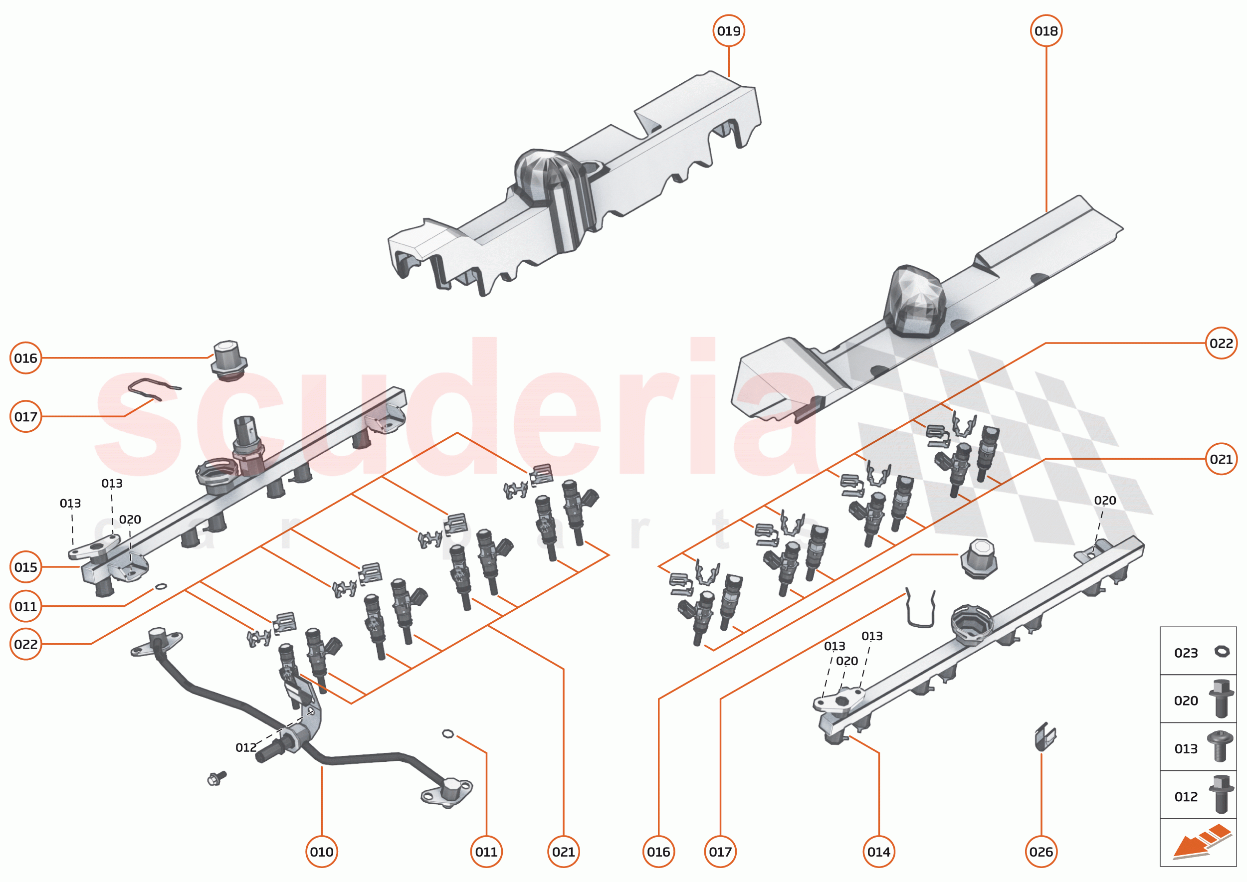 35 - ENGINE - 35.6 - FUEL RAIL & INJECTORS of McLaren McLaren 765LT Spider
