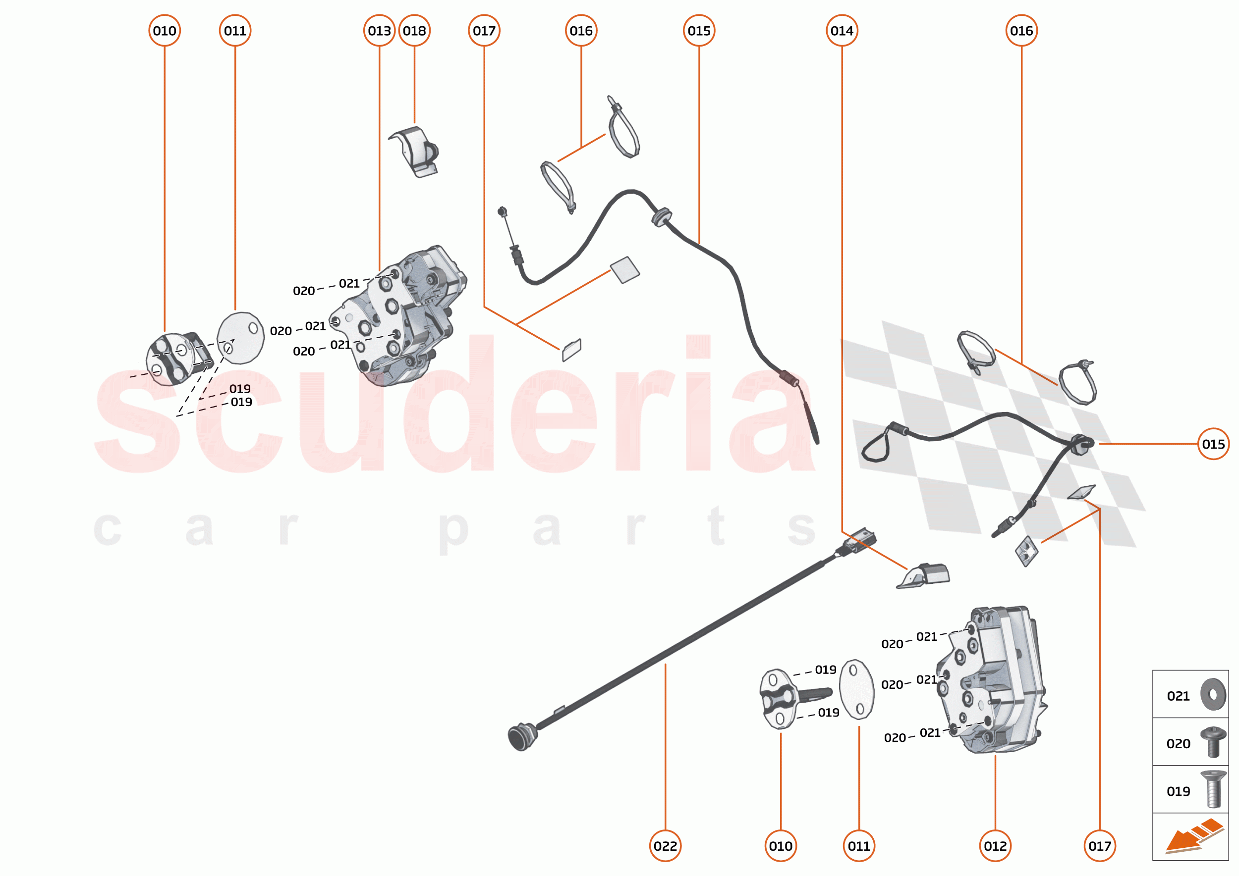 10 - CLOSURES ANCILLARIES - 10.1 - DOOR LATCH of McLaren McLaren Elva