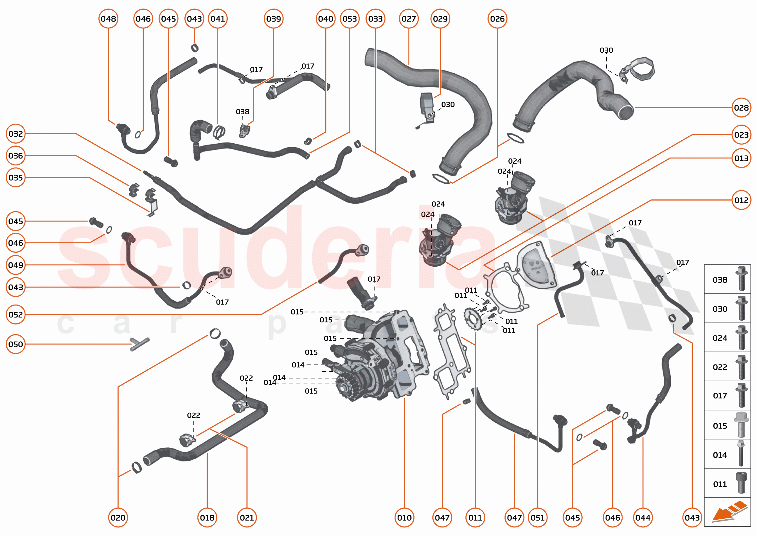 35 - ENGINE - 35.11 - ENGINE WATER PUMP & WATER CIRCUIT of McLaren McLaren 765LT Spider