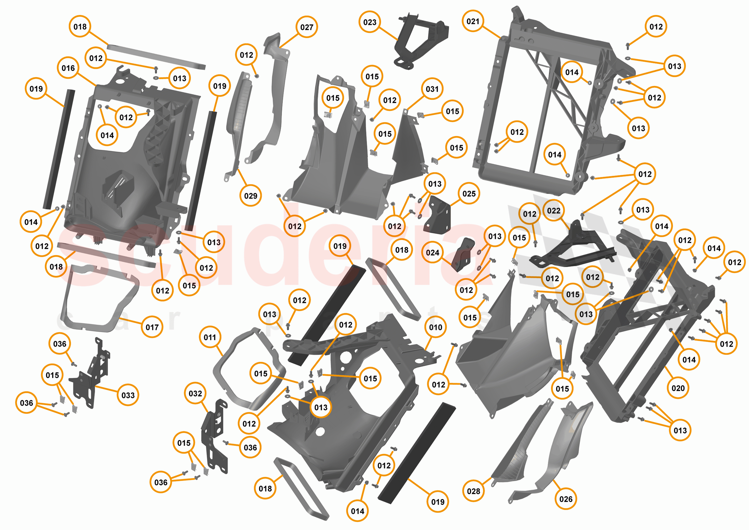 14 - DUCTS, VENTS & FLOORS - 14.1 - FRONT DUCTS & VENTS of McLaren McLaren 720S Coupe