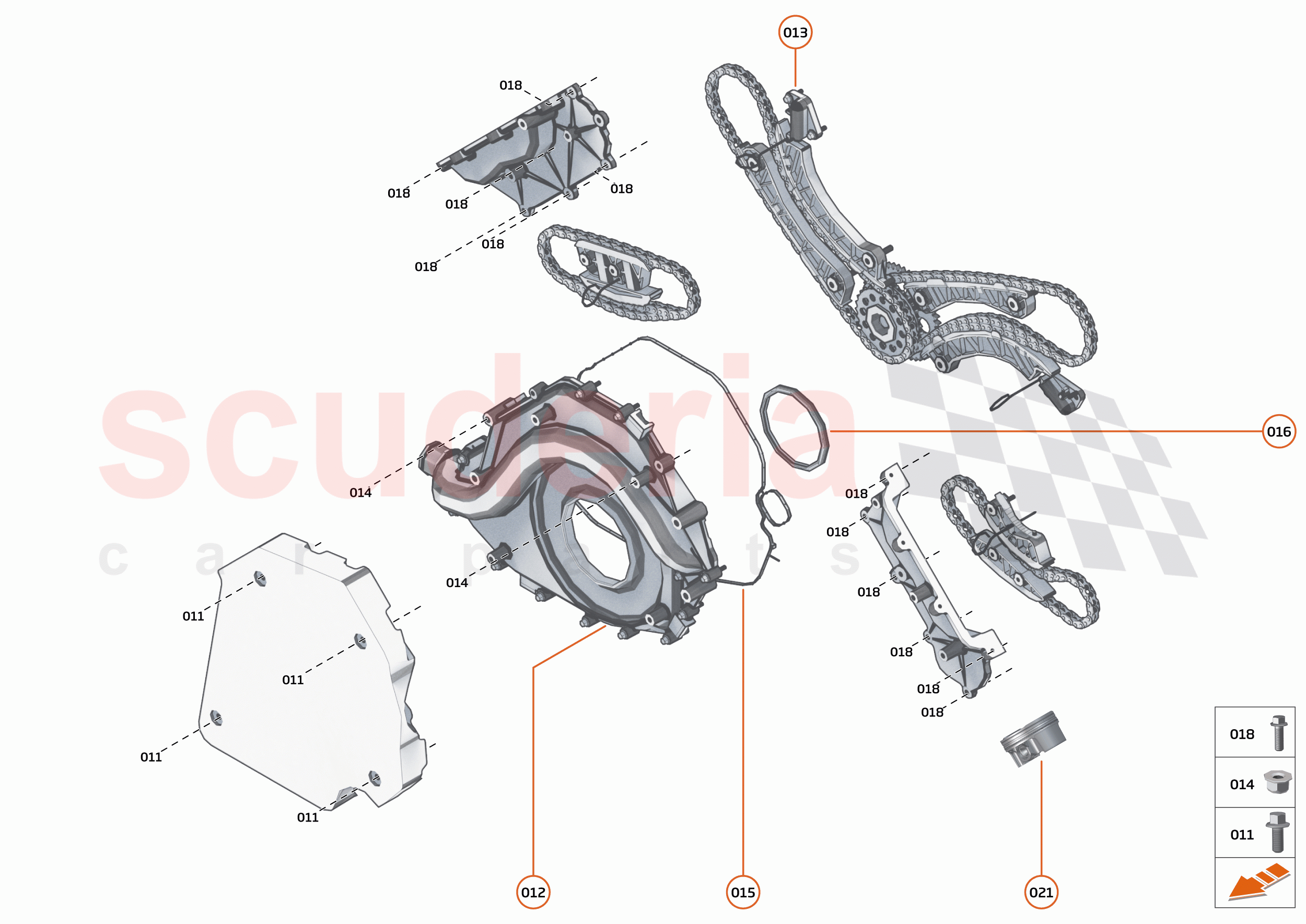 35 - ENGINE - 35.5 - FRONT COVER, TIMING GEAR & CRANKSHAFT DAMPER of McLaren McLaren 765LT Spider