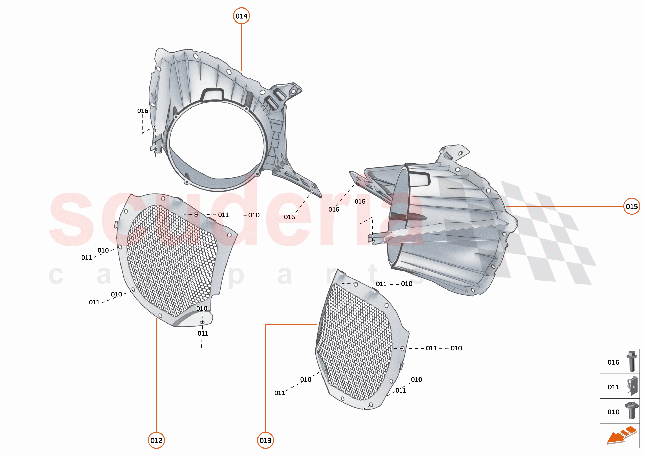 14 - DUCTS, VENTS AND FLOORS - 14.3 - REAR DUCTS AND VENTS of McLaren McLaren 600LT Spider