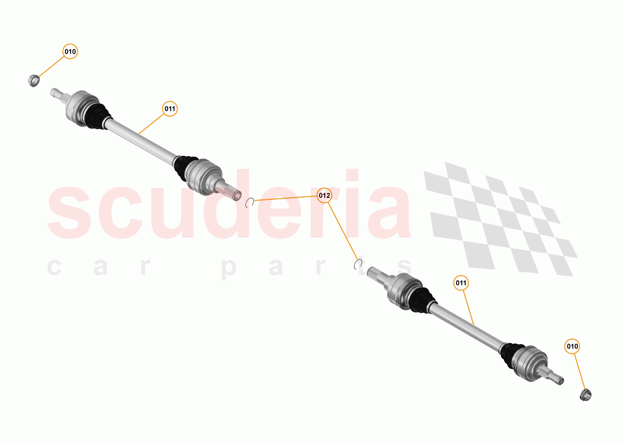 43 - DRIVESHAFTS - 43.1 - DRIVESHAFTS of McLaren McLaren 720S Coupe