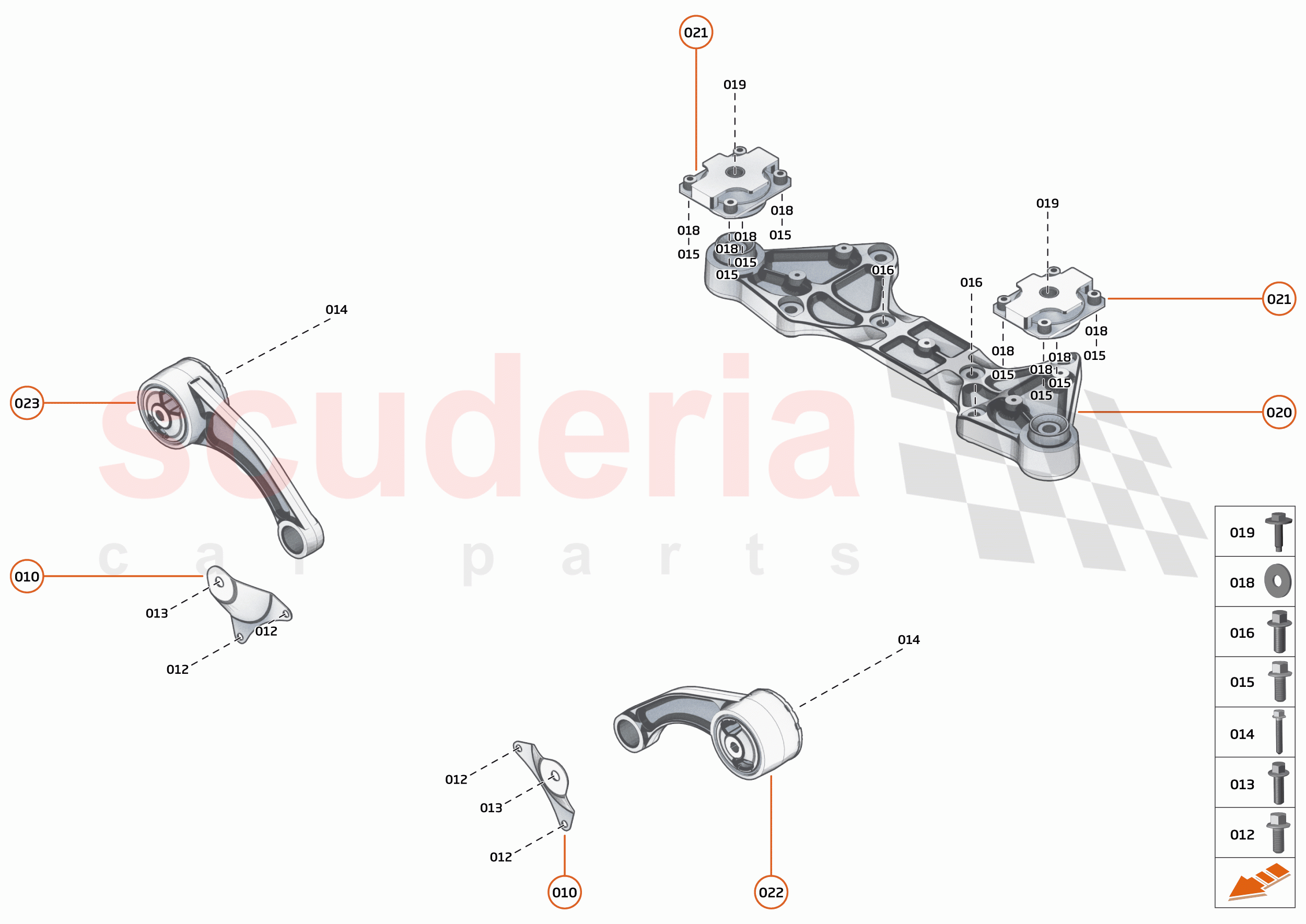 22 - POWERTRAIN MOUNTING SYSTEM - 22.1 - REAR AXLE MOUNTING SYSTEM of McLaren McLaren Artura