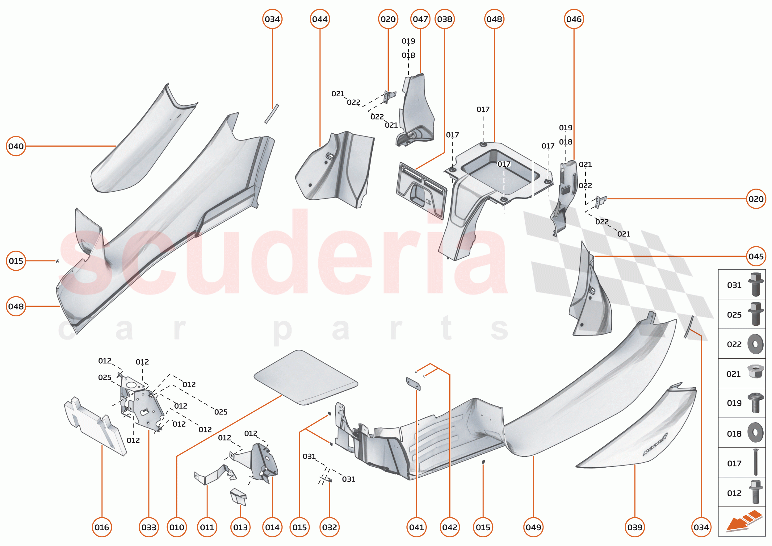 42 - INTERIOR SYSTEMS - 42.13 - LOWER & REAR TRIM of McLaren McLaren Senna