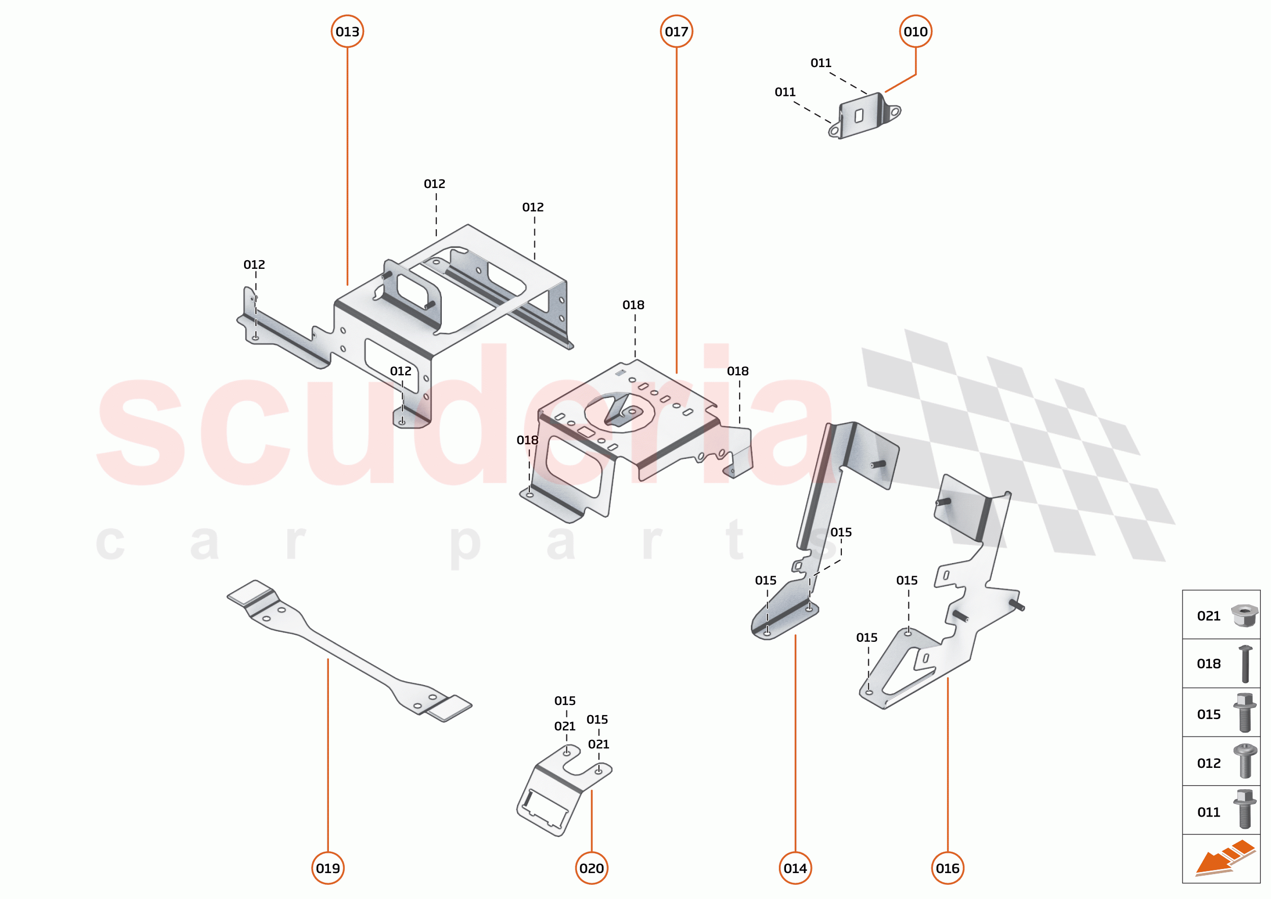 39 - ELECTRICAL HARDWARE - 39.2 - BRACKETS, GROMMETS & FIXINGS of McLaren McLaren Elva