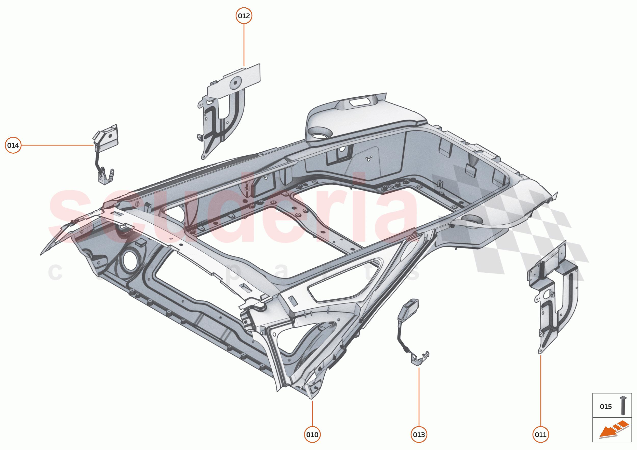 5 - UPPER STRUCTURES - 5.3 - REAR UPPER STRUCTURE of McLaren McLaren GT