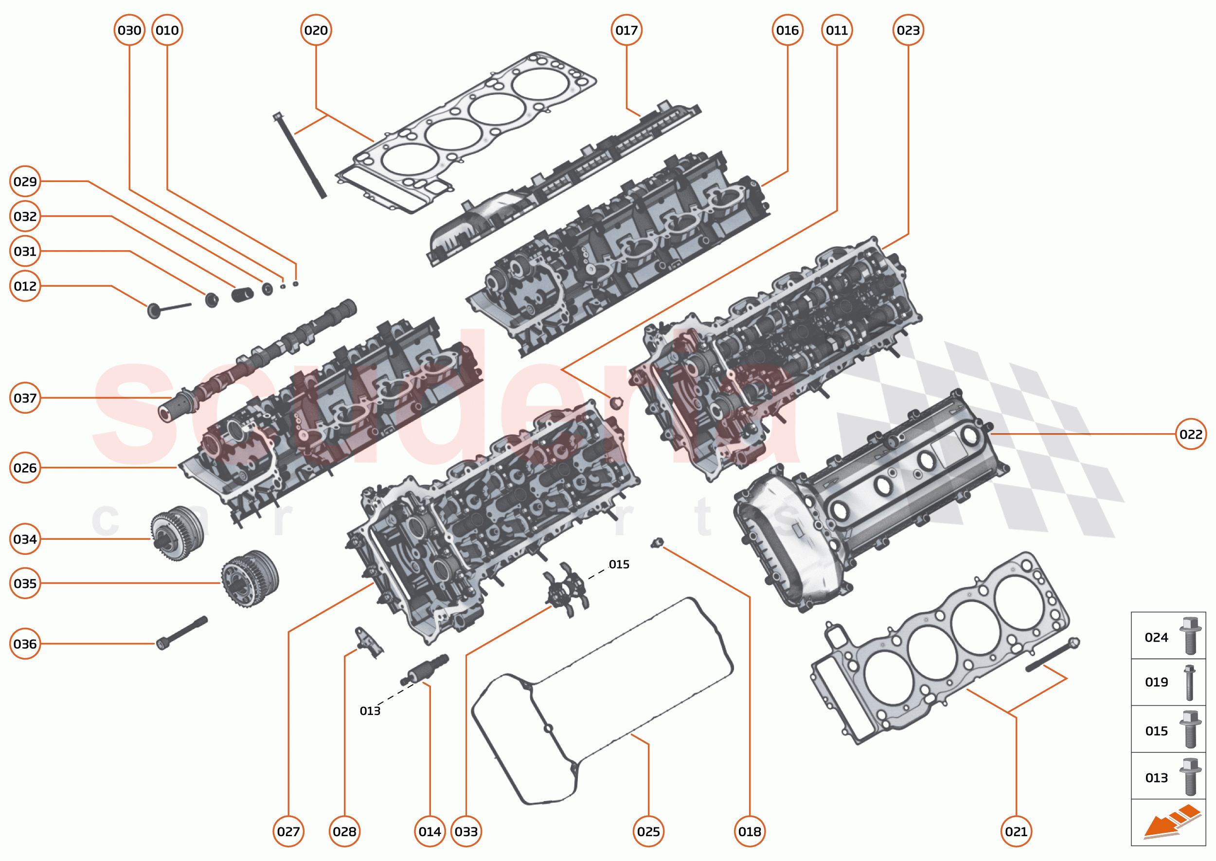 35 - ENGINE - 35.1 - CYLINDER HEAD & VALVE TRAIN of McLaren McLaren 765LT Spider