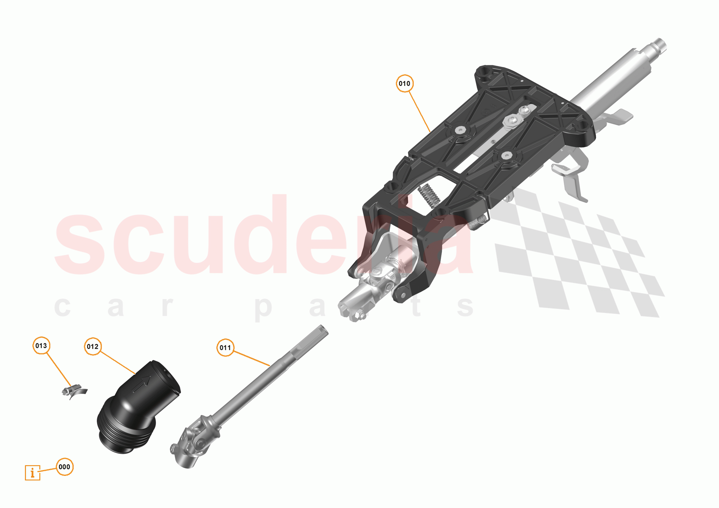 25 - STEERING - 25.4 - STEERING COLUMN of McLaren McLaren P1 Coupe
