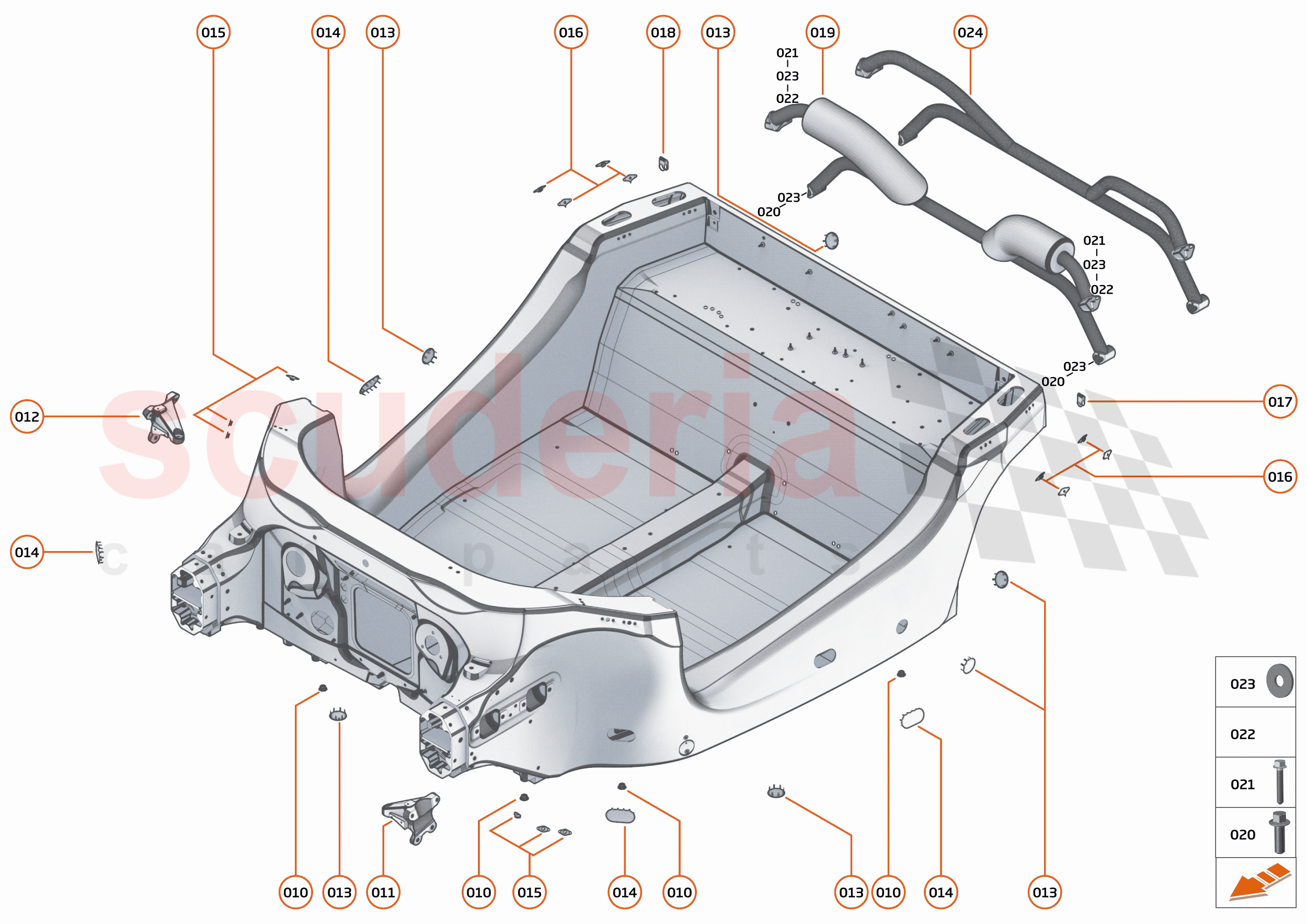 2 - MID STRUCTURES - 2.1 - MONOCOQUE of McLaren McLaren 620R