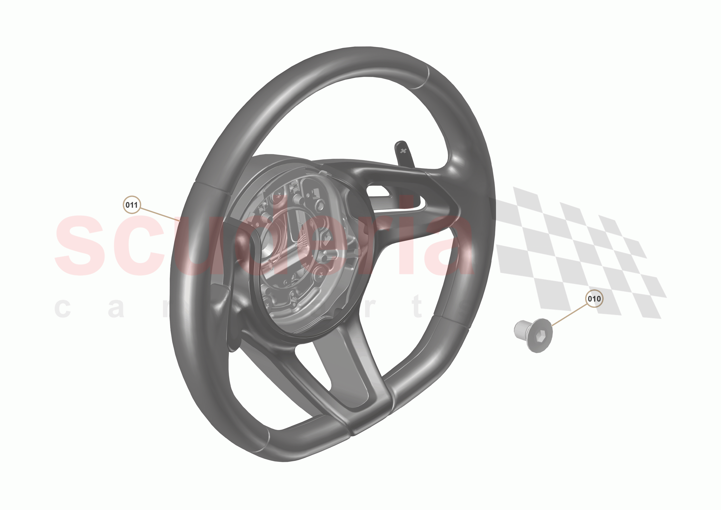 48 - INTERIOR RESTRAINTS - 48.5 - STEERING WHEEL of McLaren McLaren 540C Coupe