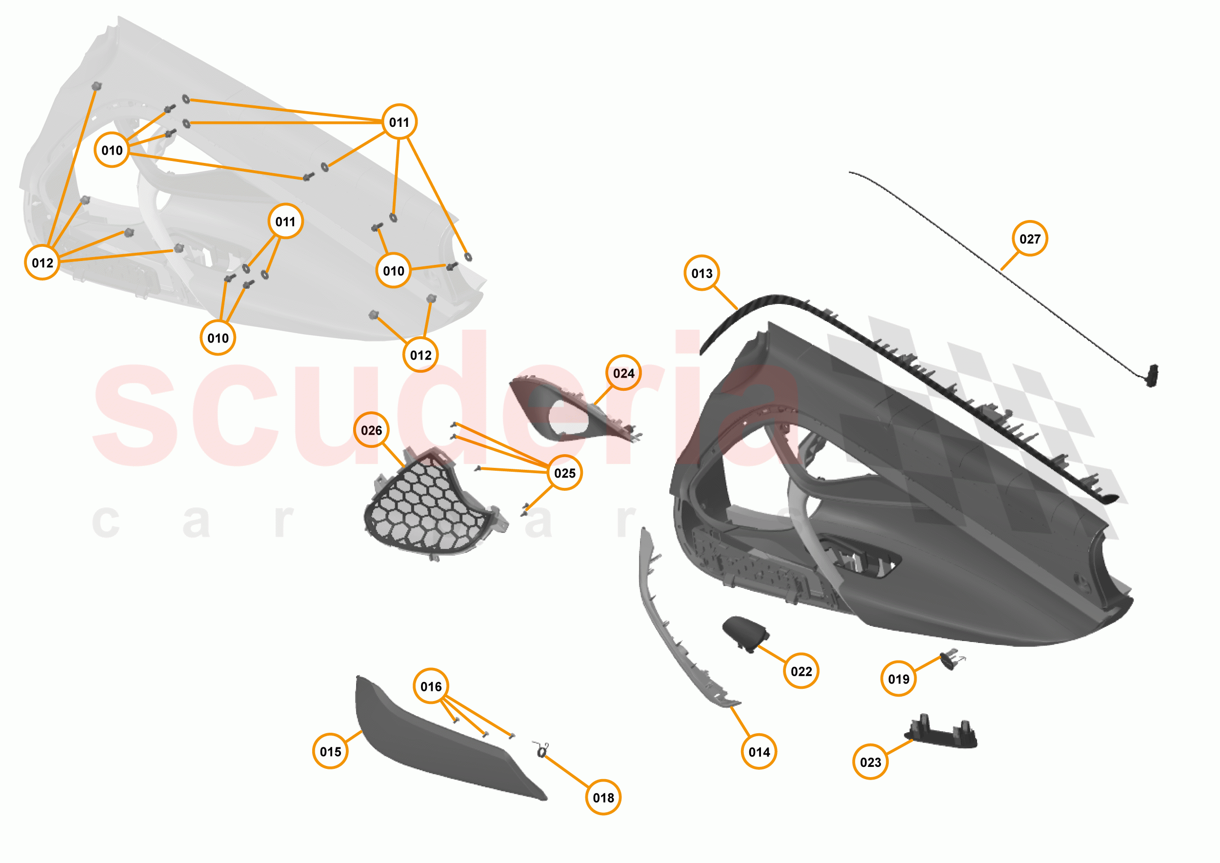 49 - INTERIOR SYSTEMS - 49.20 - DOOR CASING - COMPONENTS & HARDWARE of McLaren McLaren 720S Coupe