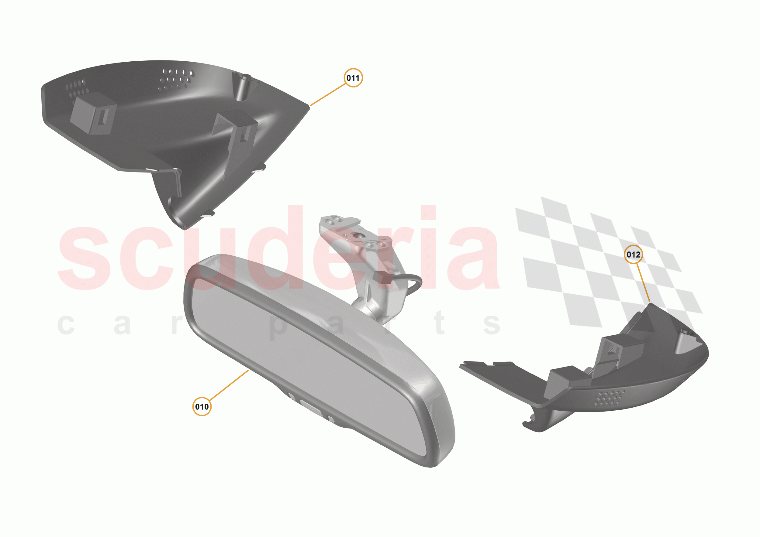 47 - INTERIOR SYSTEMS - 47.8 - DRIVER MIRROR of McLaren McLaren 540C Coupe