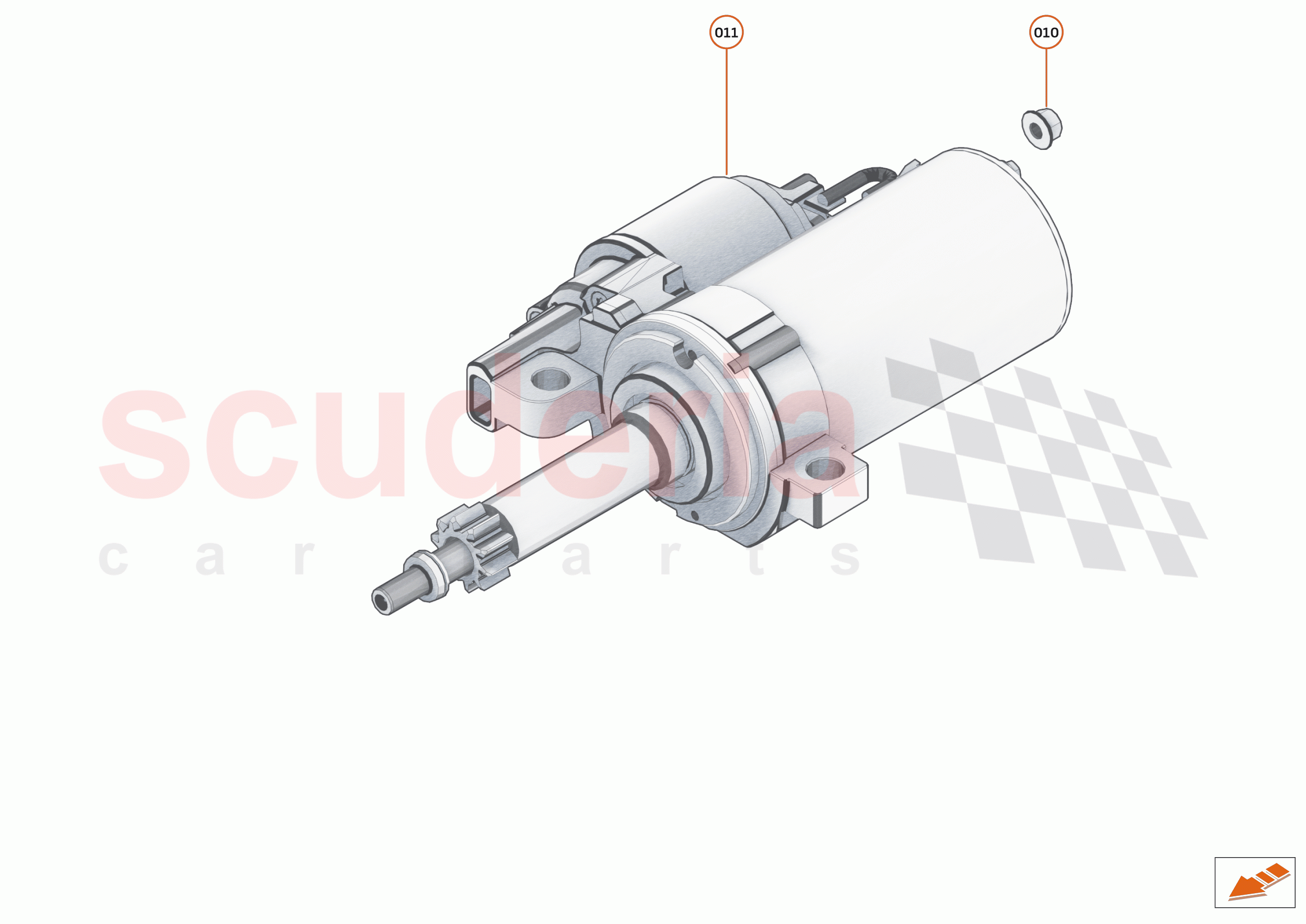 24 - ENGINE ANCILLIARIES - 24.1 - STARTER MOTOR of McLaren McLaren Elva
