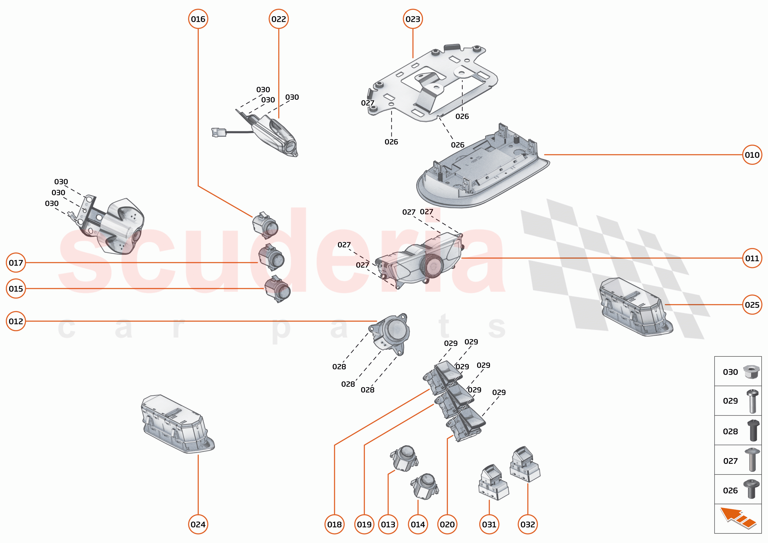 45 - ELECTRICAL SYSTEMS - 45.1 - INTERIOR SWITCHES of McLaren McLaren 750S Spider
