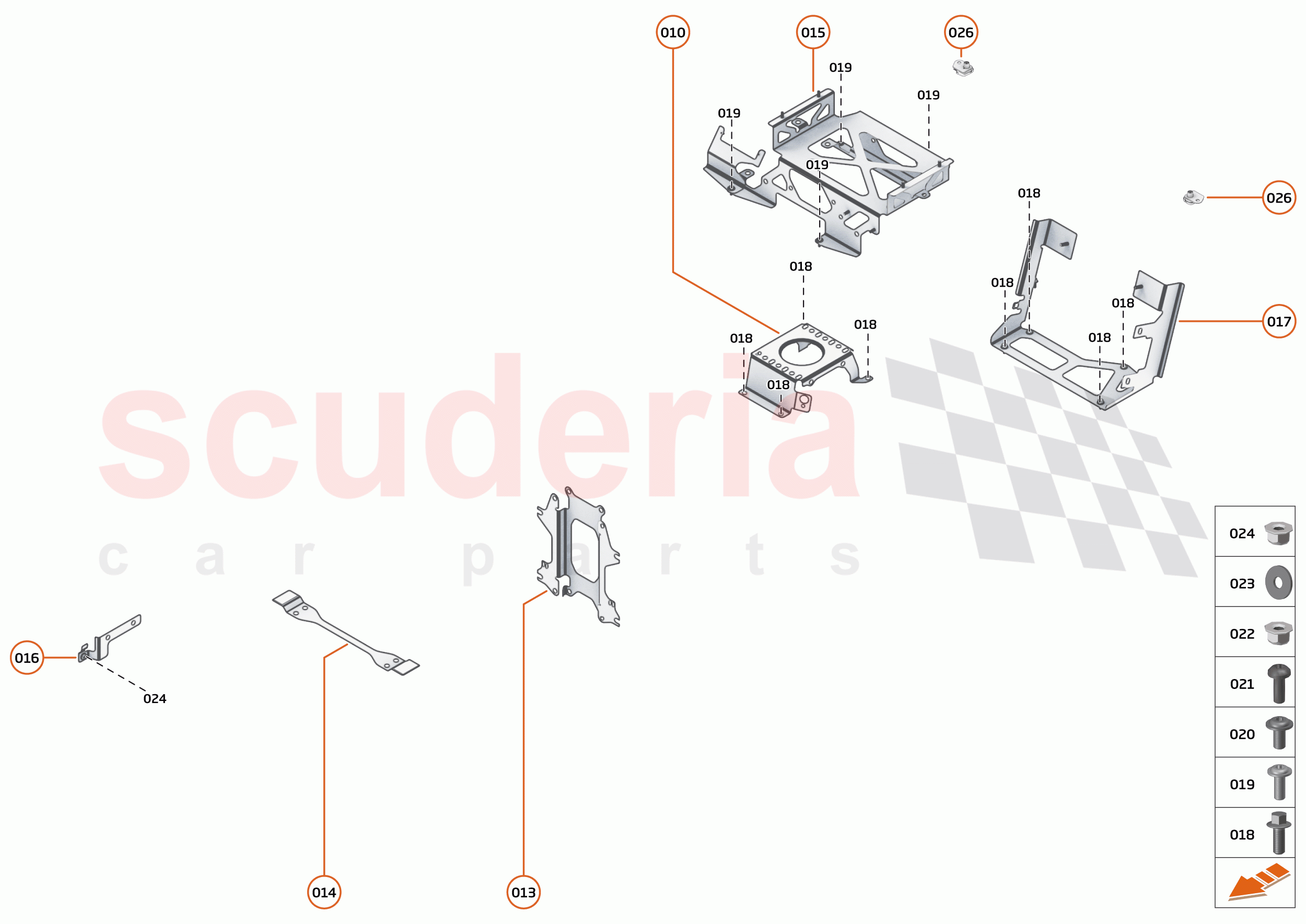 46 - ELECTRICAL HARDWARE - 46.2 - BRACKETS, GROMMETS & FIXINGS of McLaren McLaren 750S Spider
